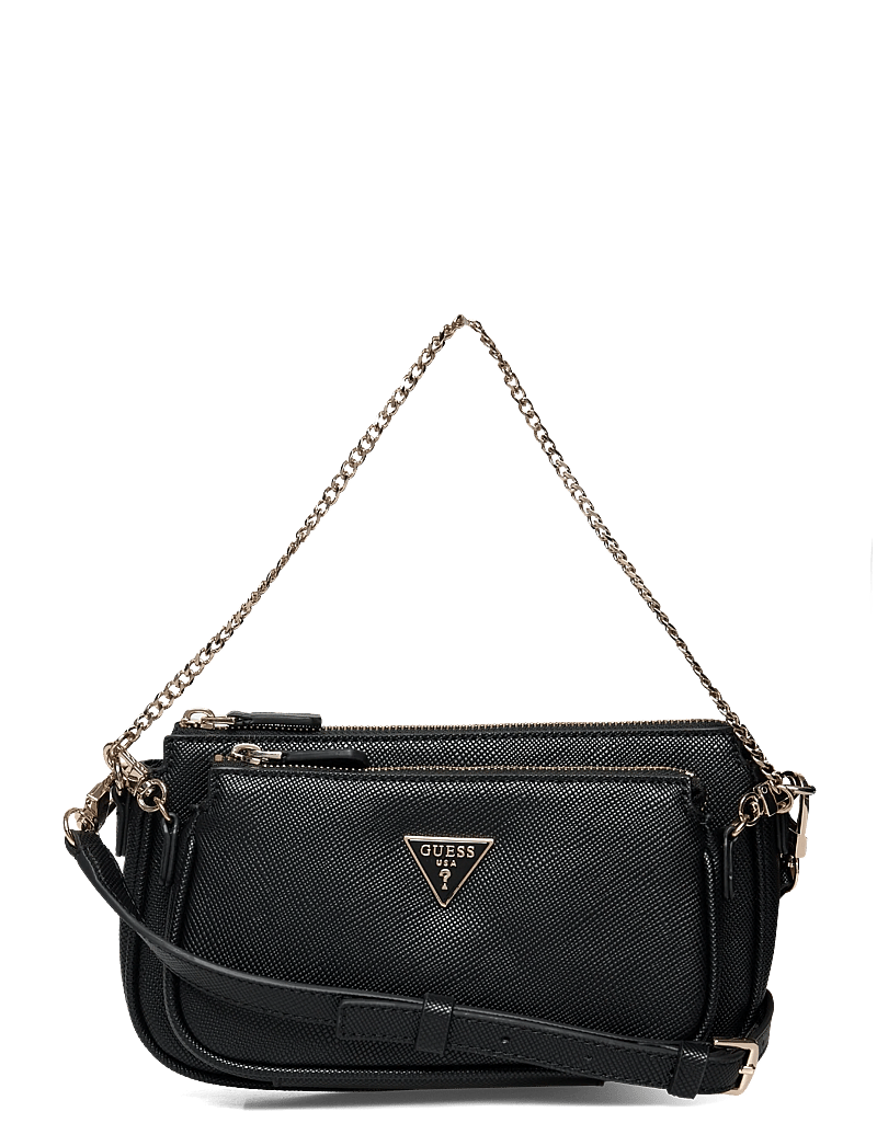 GUESS - NOELLE II DBL POUCH CROSSBODY - særlige begivenheder - black - 0