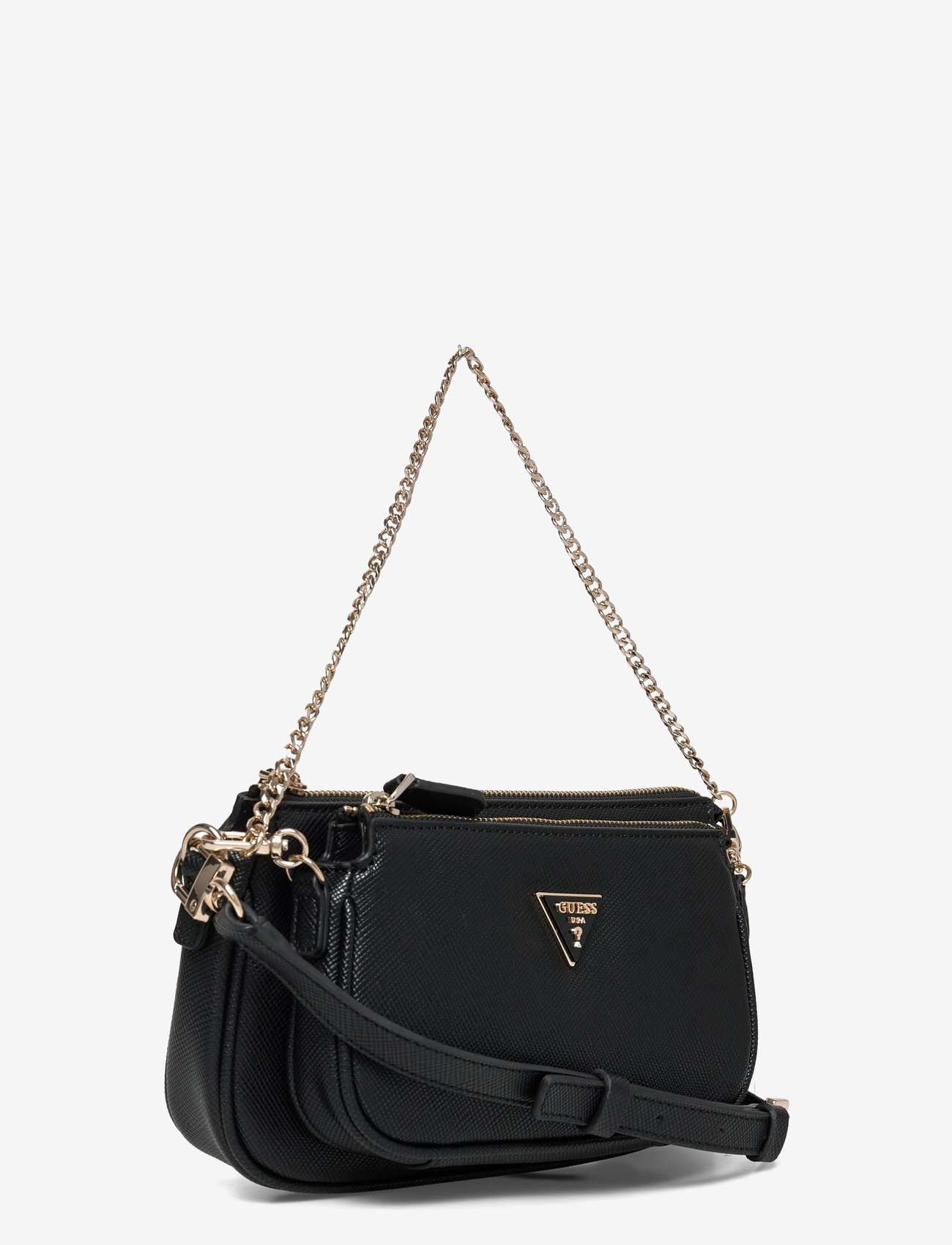 GUESS - NOELLE II DBL POUCH CROSSBODY - aksessuaarid - black - 2