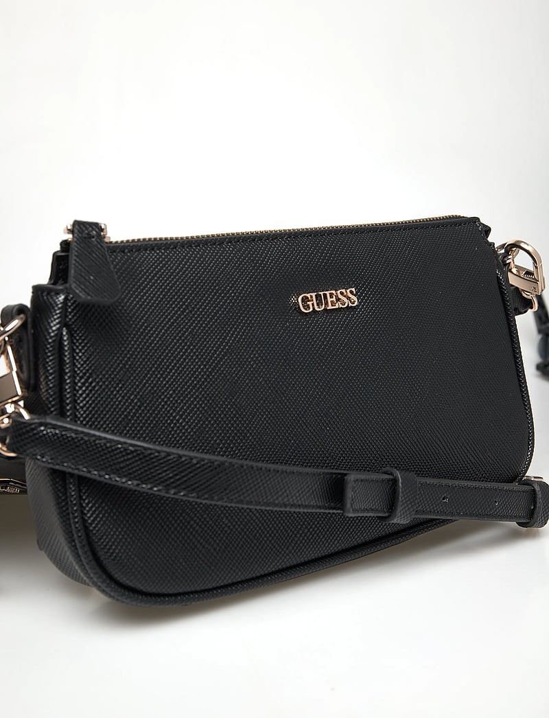GUESS - NOELLE II DBL POUCH CROSSBODY - særlige begivenheder - black - 3