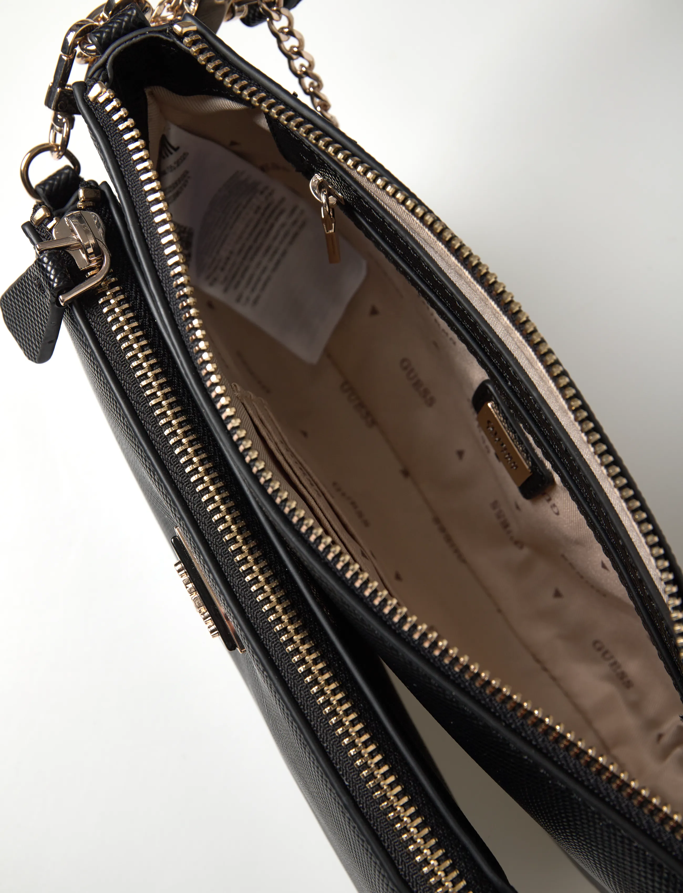 GUESS - NOELLE II DBL POUCH CROSSBODY - alltags-style - black - 4
