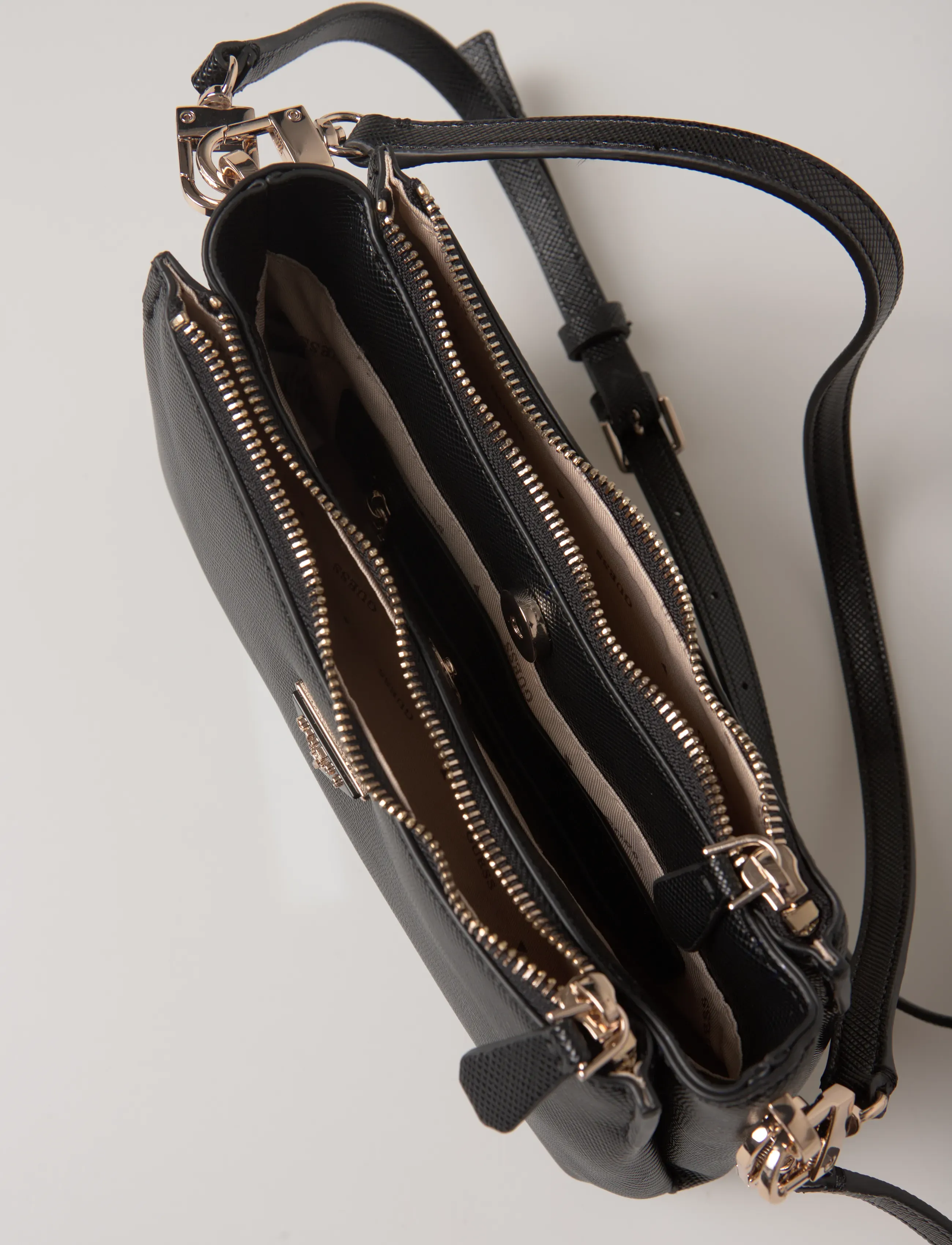 GUESS - NOELLE II 3 COMP SHLDR XBODY - shoulder bags - black - 4