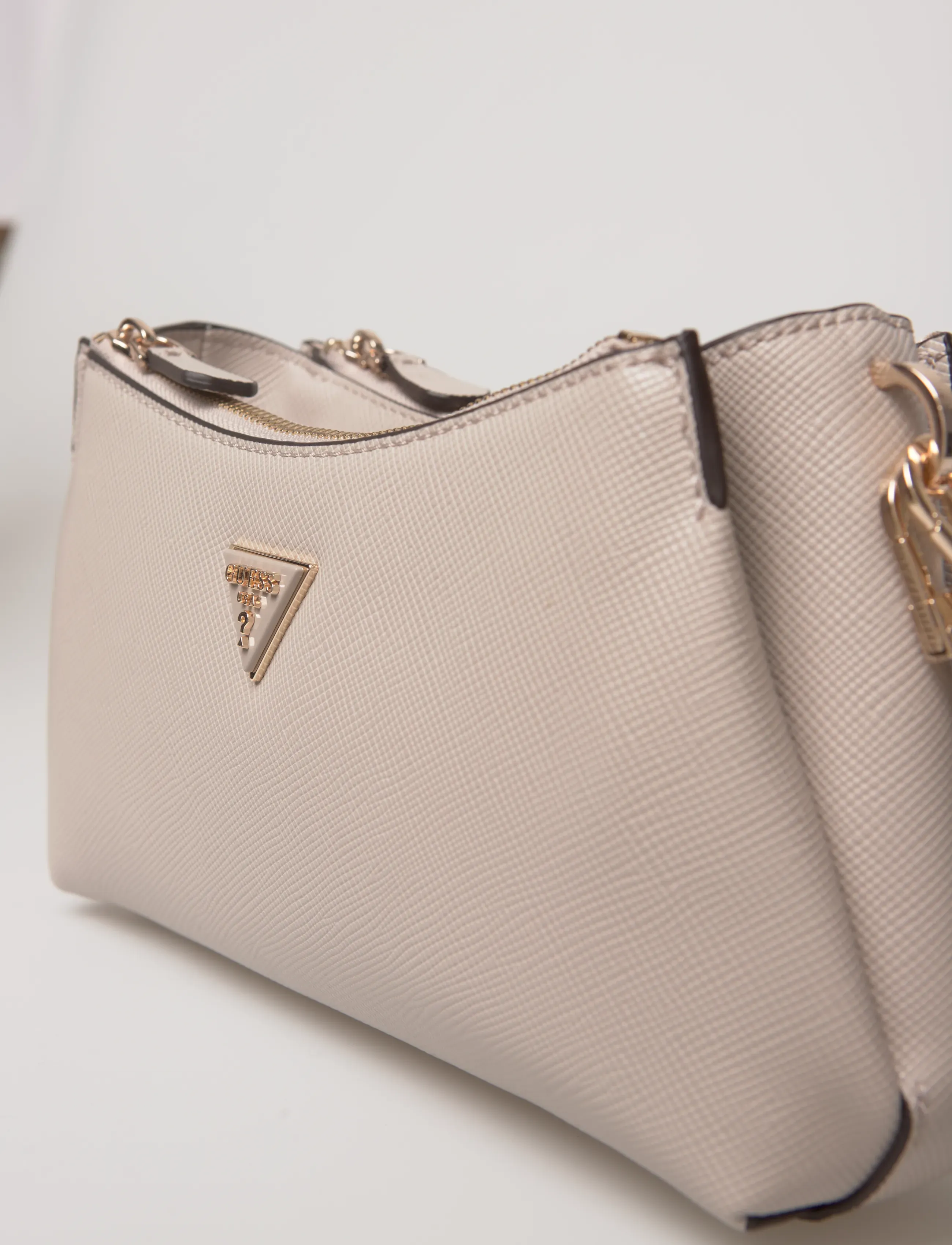 GUESS - NOELLE II 3 COMP SHLDR XBODY - axelremsväskor - taupe - 3