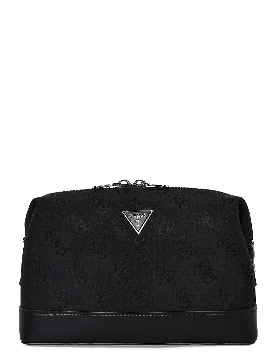 GUESS - BEAUTY TOP ZIP - makeup bags - black - 0