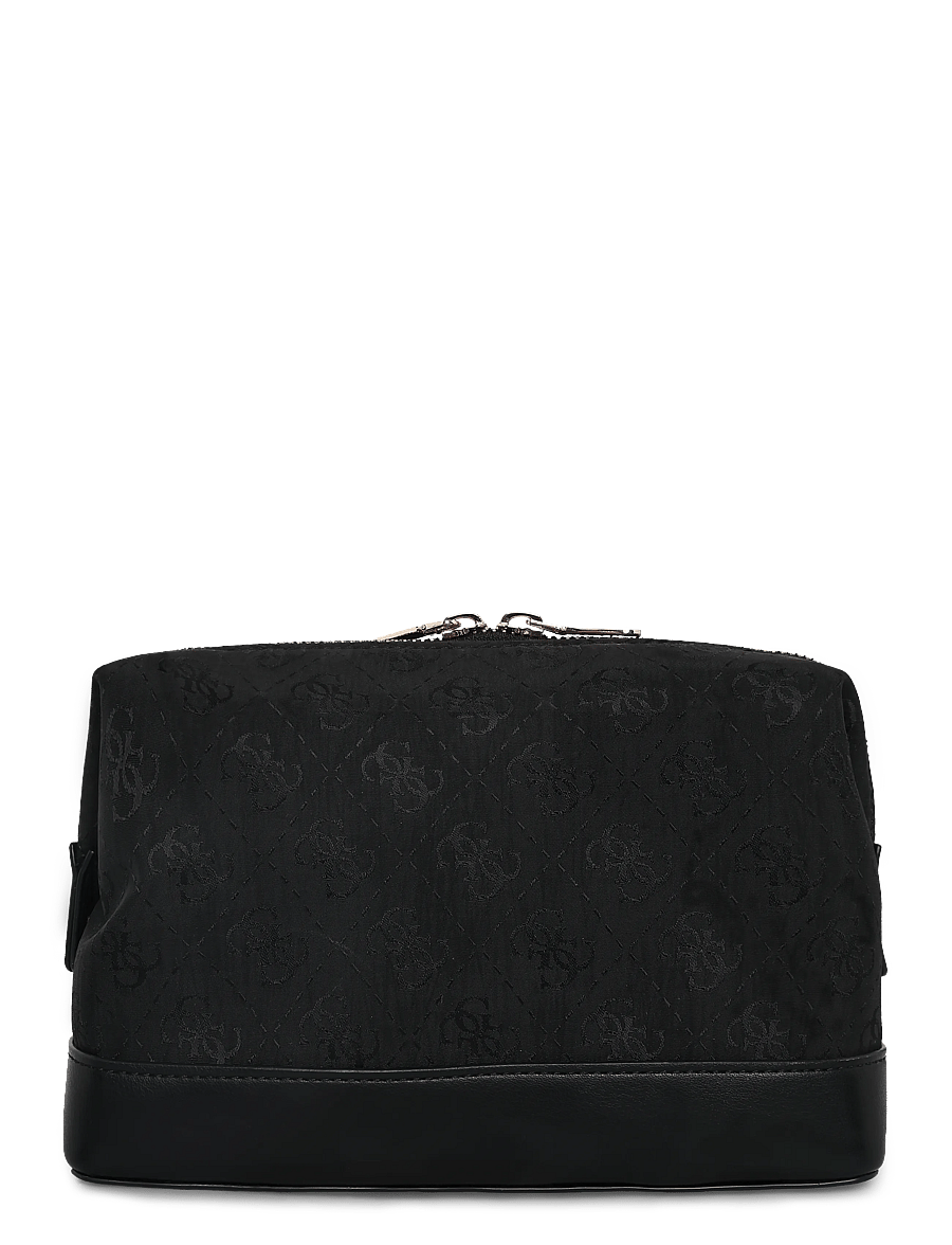 GUESS - BEAUTY TOP ZIP - makeup bags - black - 1