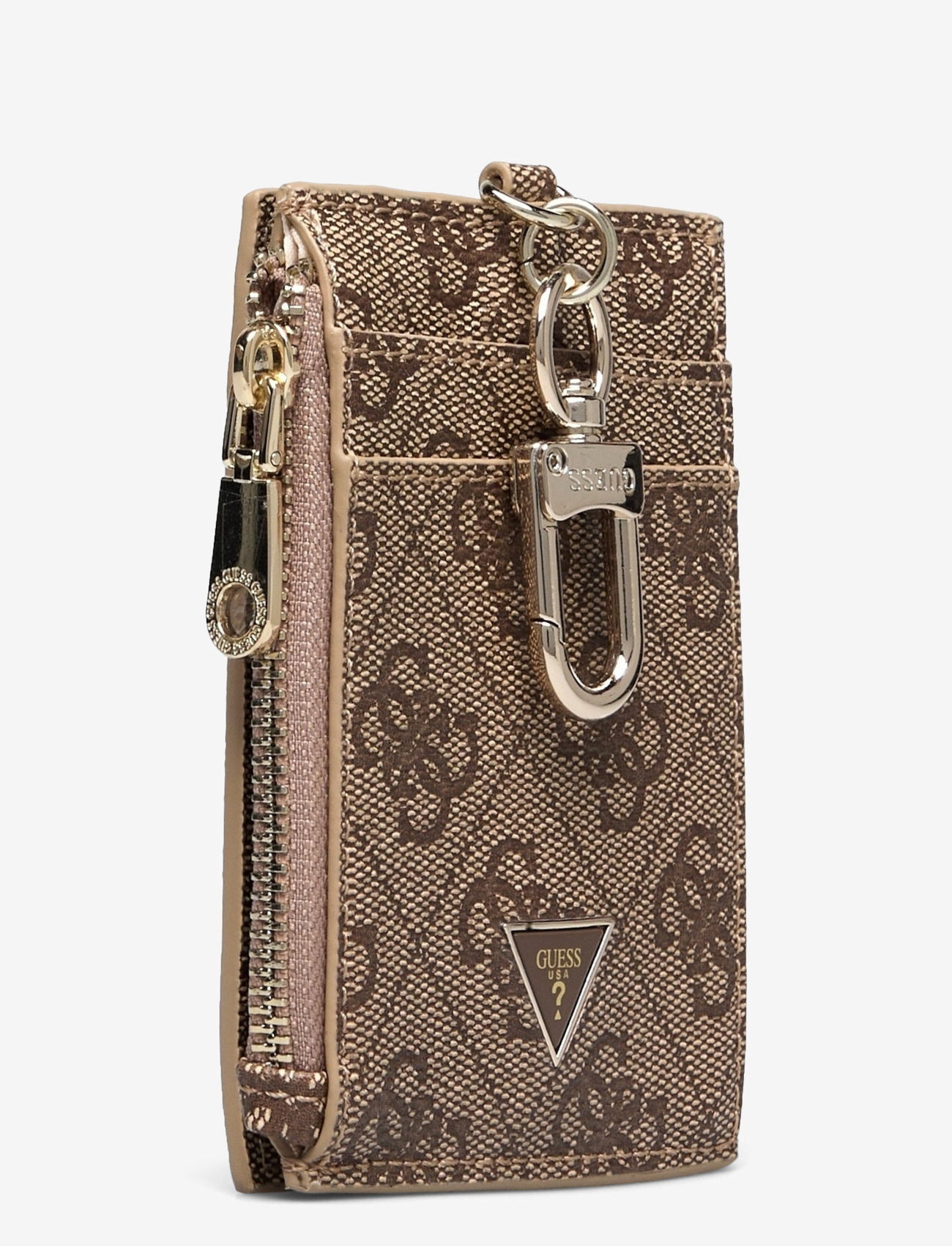 GUESS - ZAMIRA CARD HOLDER - latte logo - 2