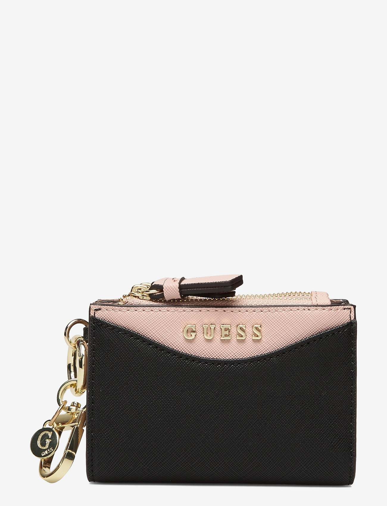 GUESS - CARD CASE TOP ZIP KEYCHAIN - black - 0