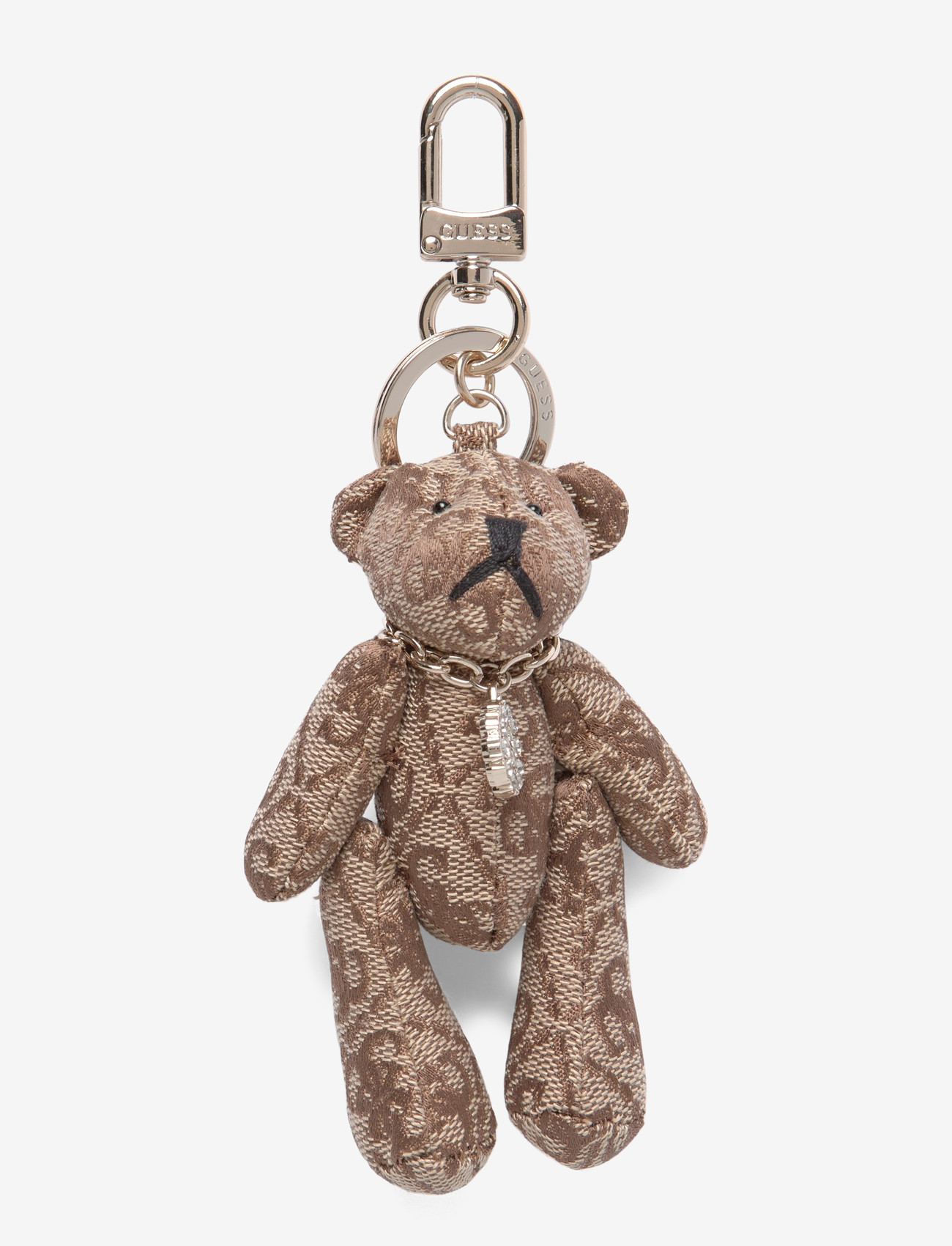 GUESS - KEYRING - nyckelringar & bag charms - latte logo - 1