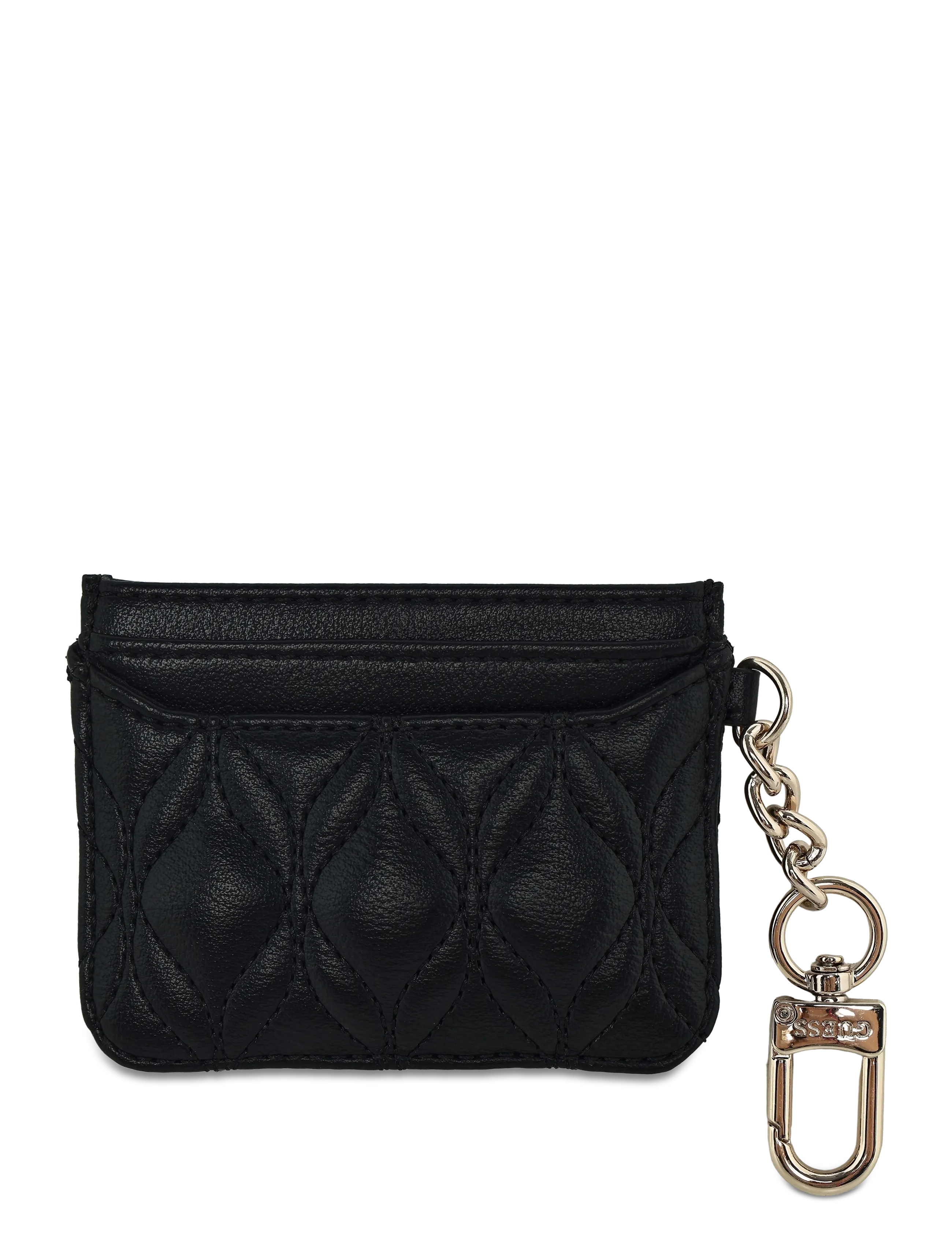 GUESS - MAXINE QUILTED CARD CASE - card holders - black - 1
