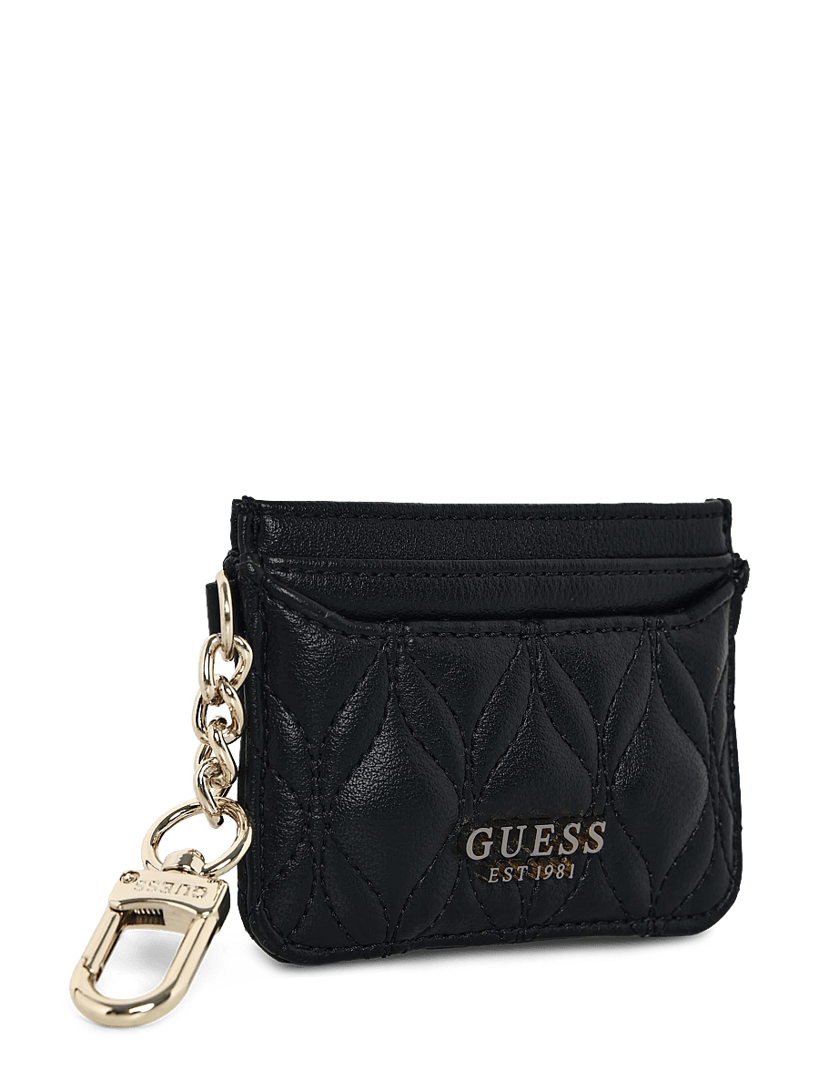 GUESS - MAXINE QUILTED CARD CASE - card holders - black - 2