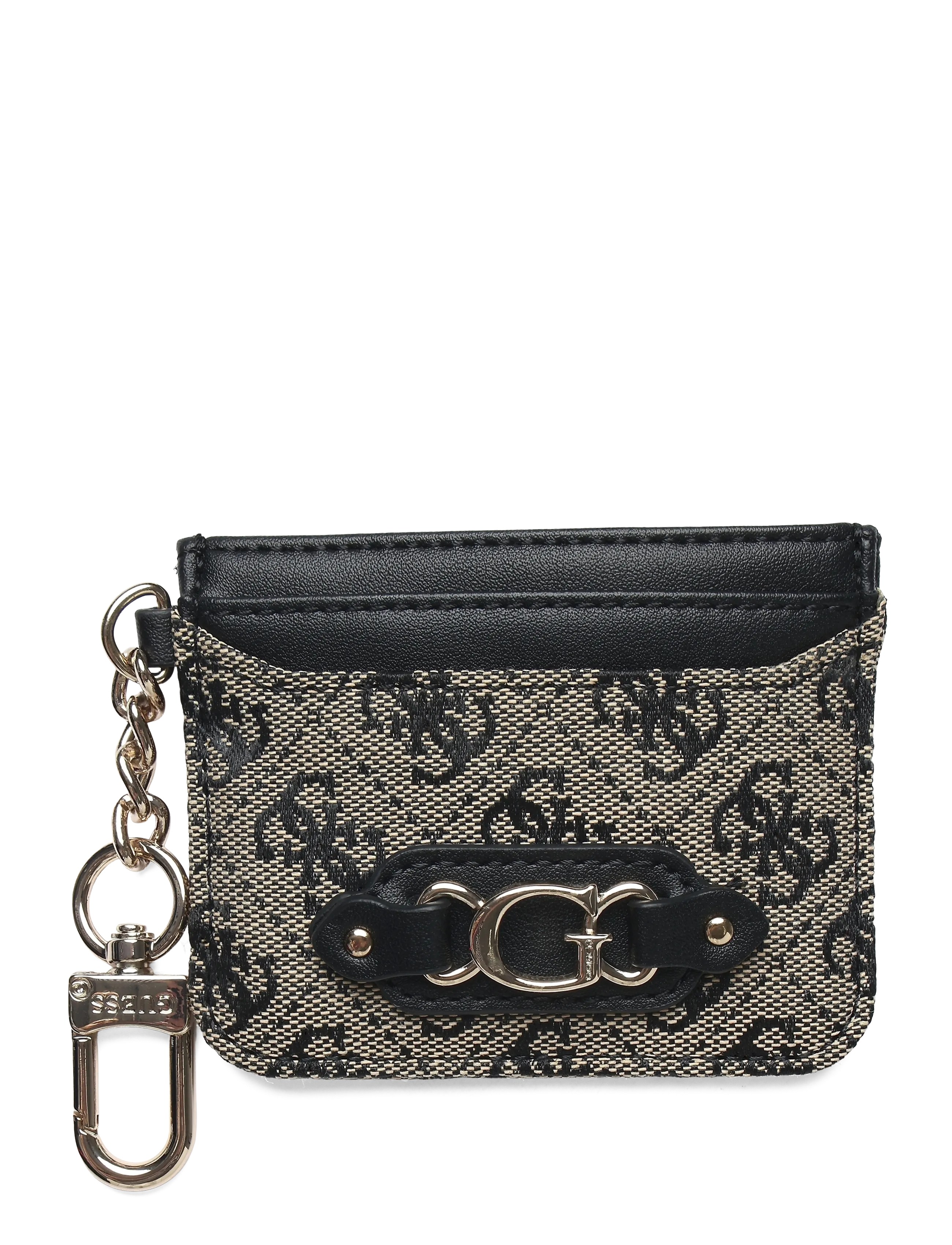 GUESS SAMANTHA CARD CASE - Bags - BLACK LOGO / black