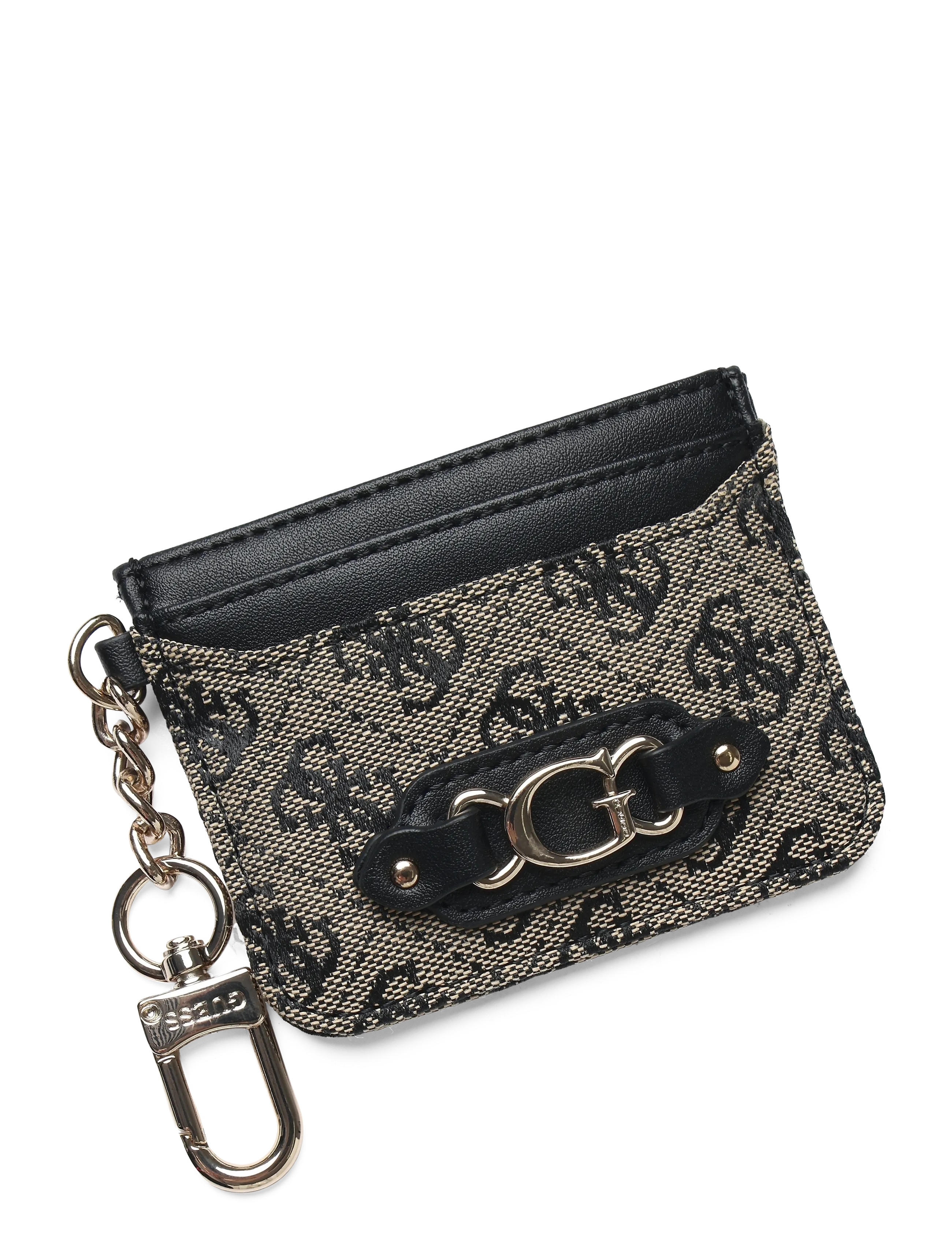 GUESS - SAMANTHA CARD CASE - black logo - 3