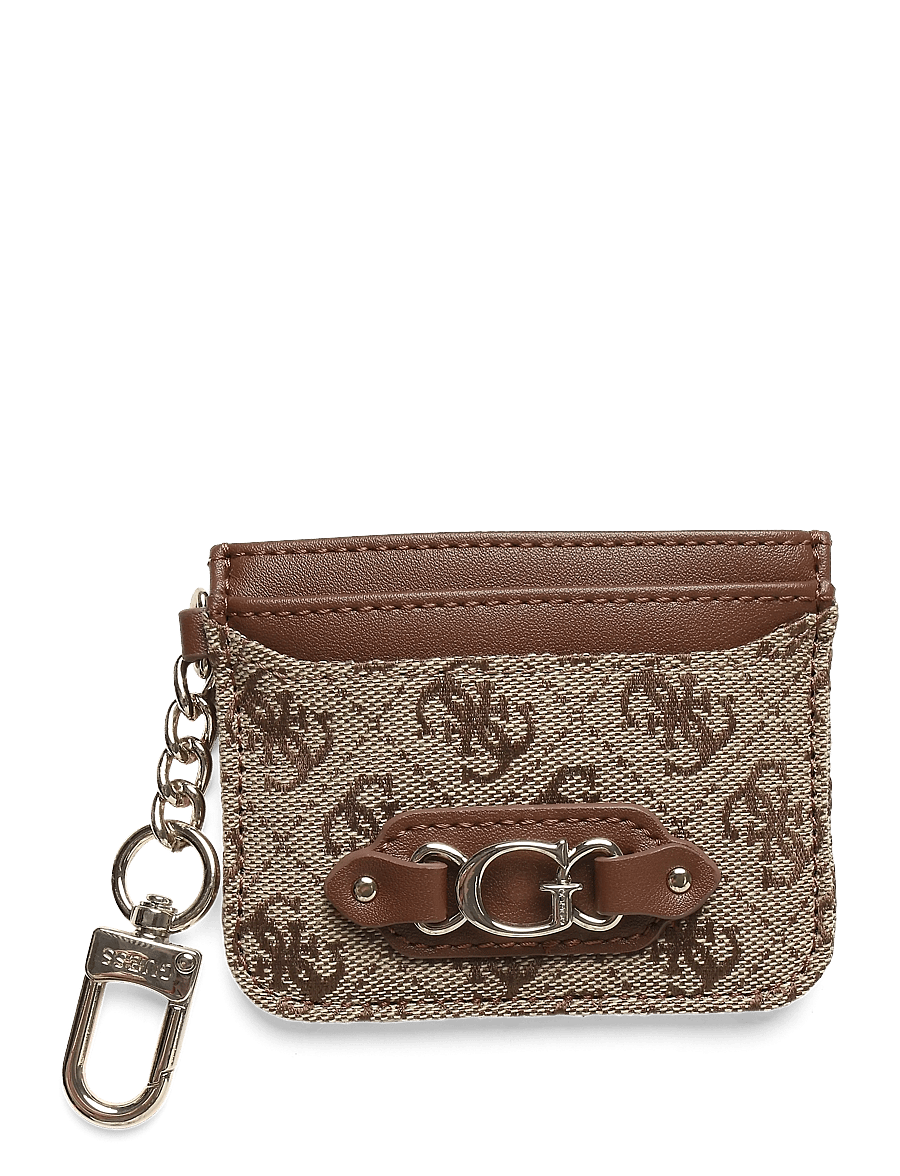 GUESS - SAMANTHA CARD CASE - latte logo/brown - 0