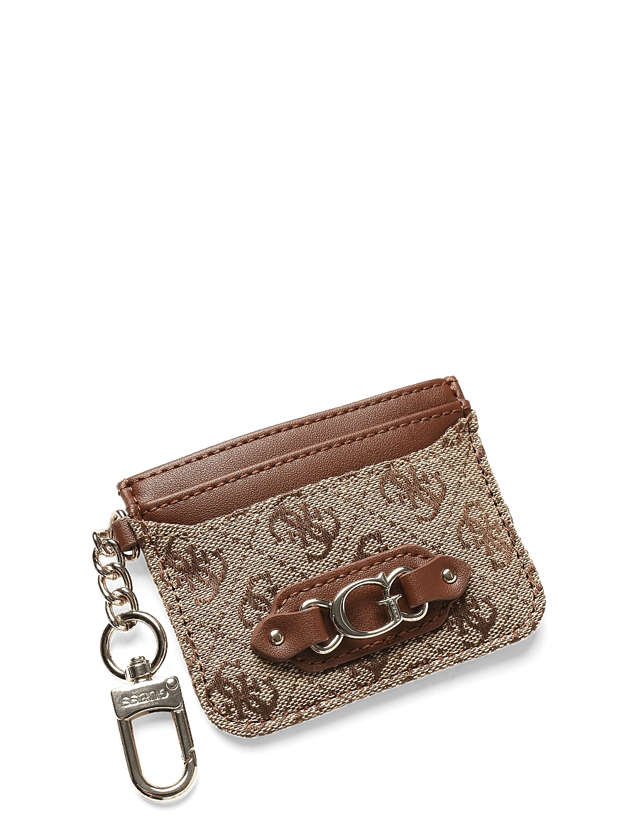 GUESS - SAMANTHA CARD CASE - latte logo/brown - 3