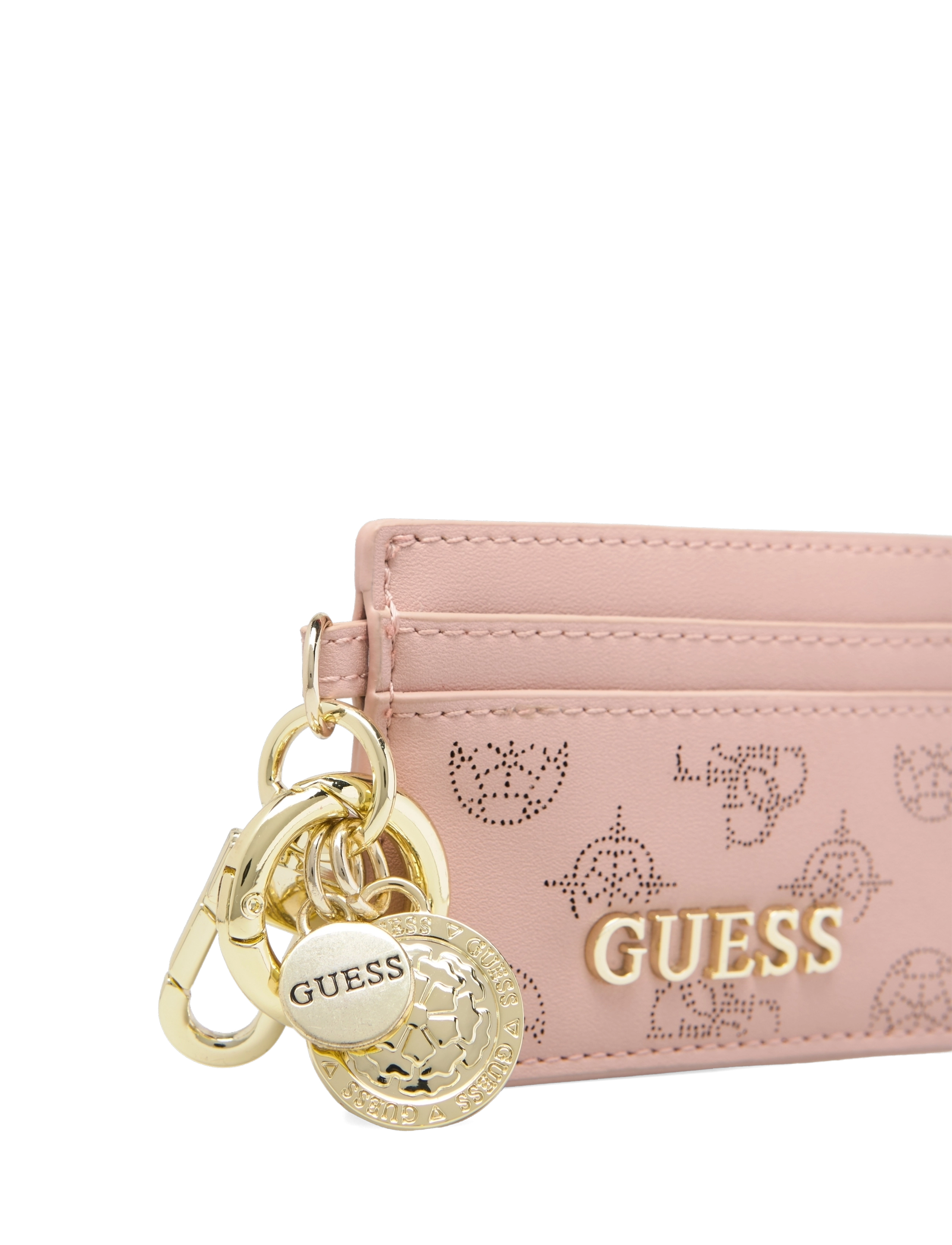 GUESS - JACALINE CARD CASE KEYRING - nude - 3