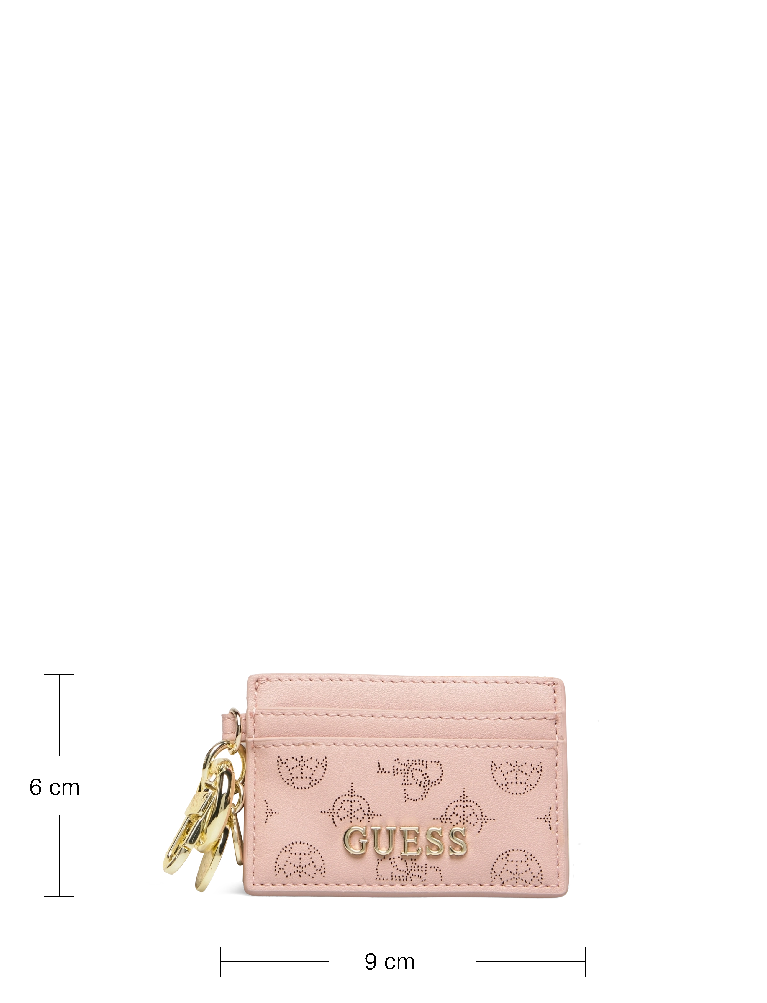 GUESS - JACALINE CARD CASE KEYRING - nude - 4