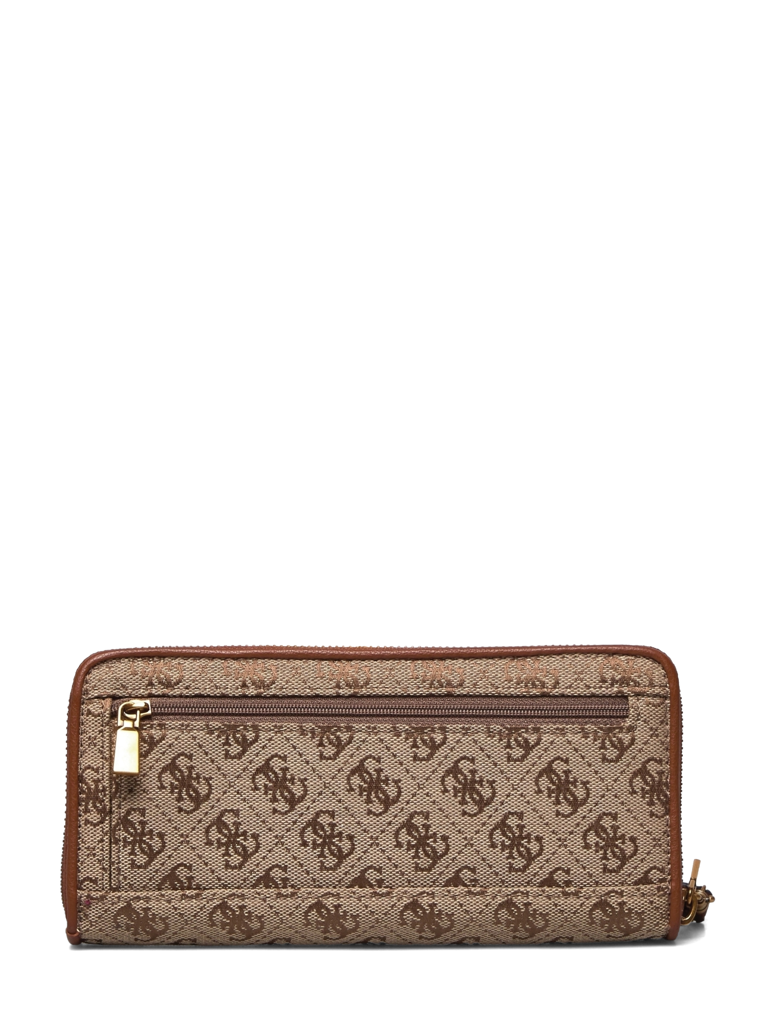 GUESS - AVIANA SLG LARGE ZIP AROUND - latte/cognac - 1
