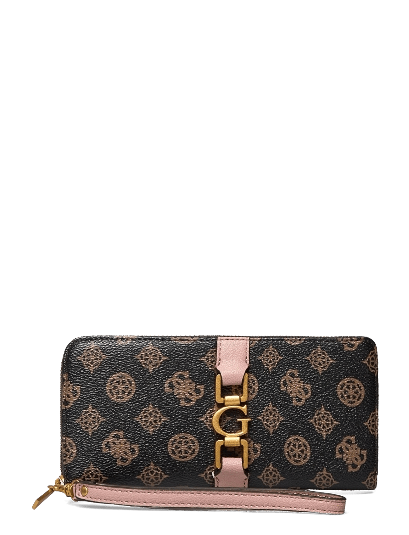 BRIANA SLG LARGE ZIP AROUND - MOCHA LOGO