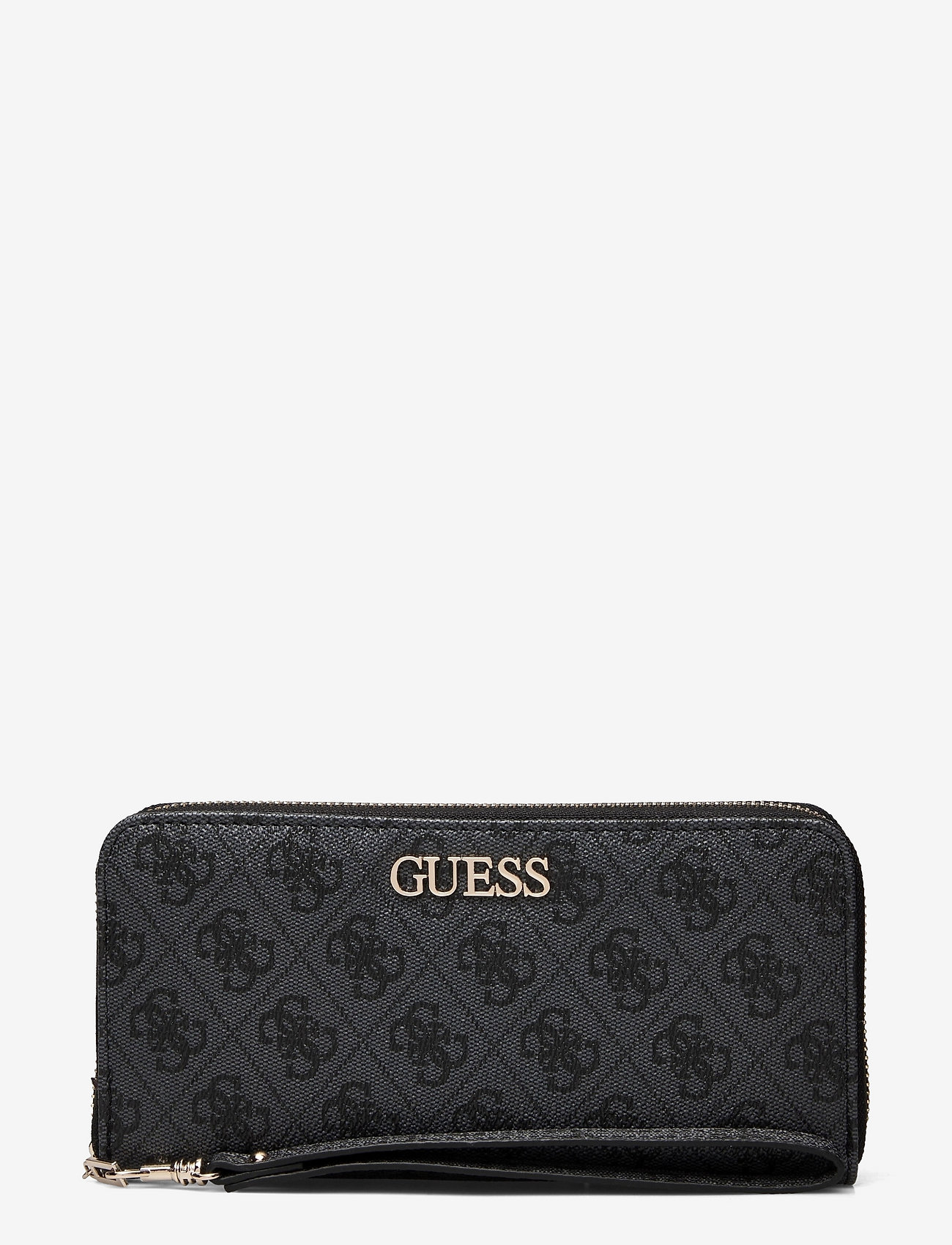 GUESS - ALBY SLG LARGE ZIP AROUND - coal - 0