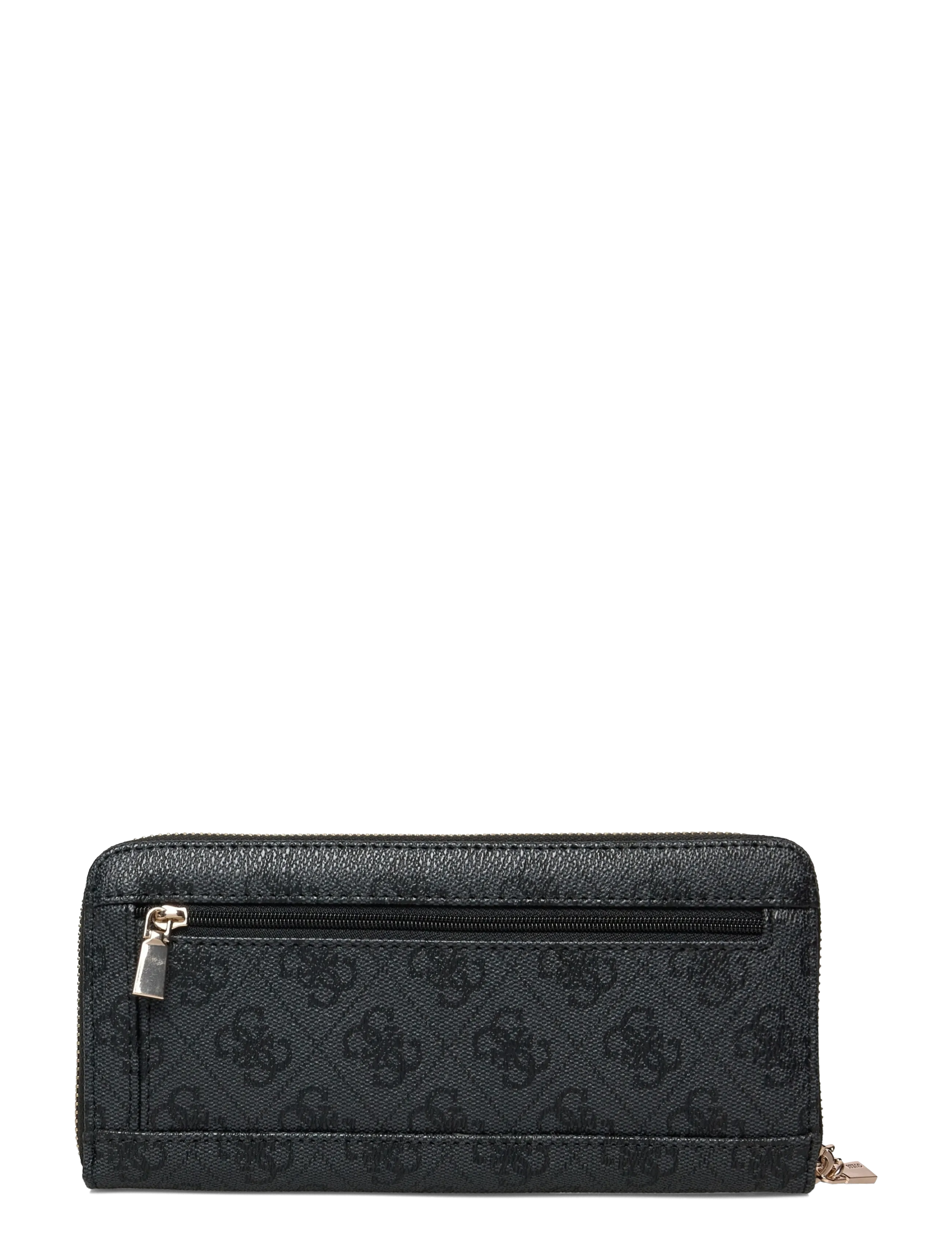 GUESS - LAUREL II SLG LARGE ZIP AROUND - coal logo - 1