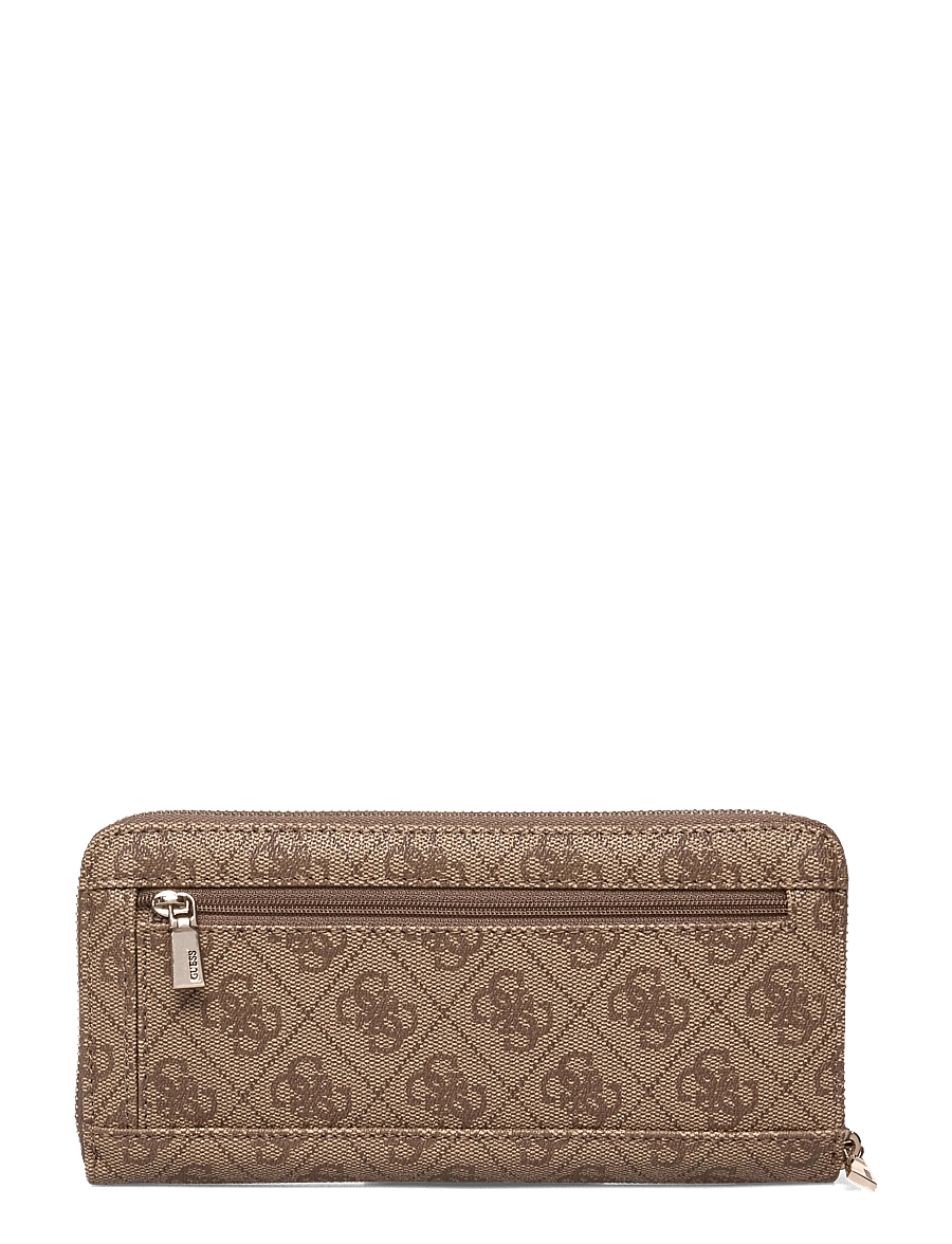 GUESS - LAUREL II SLG LARGE ZIP AROUND - rahakotid - latte logo - 1