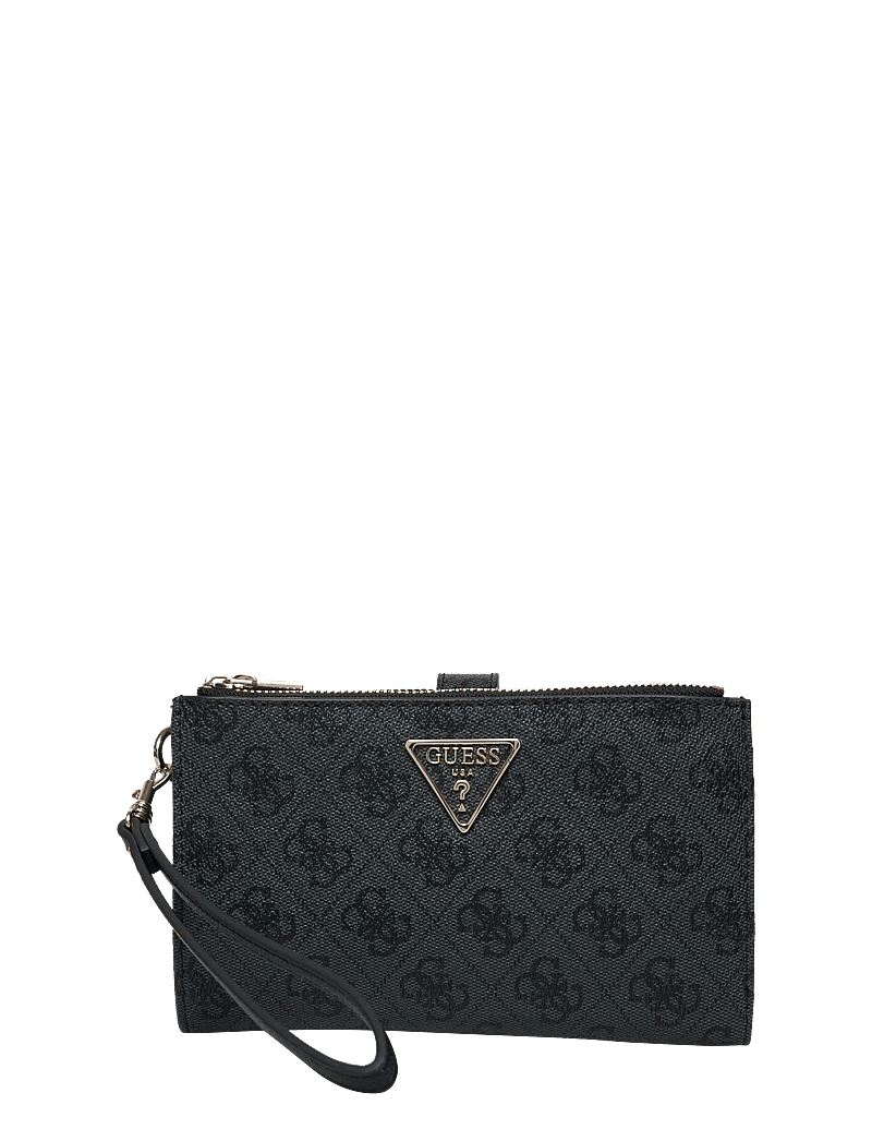 GUESS - LAUREL II SLG DBL ZIP ORGNZR - punge - coal logo - 0