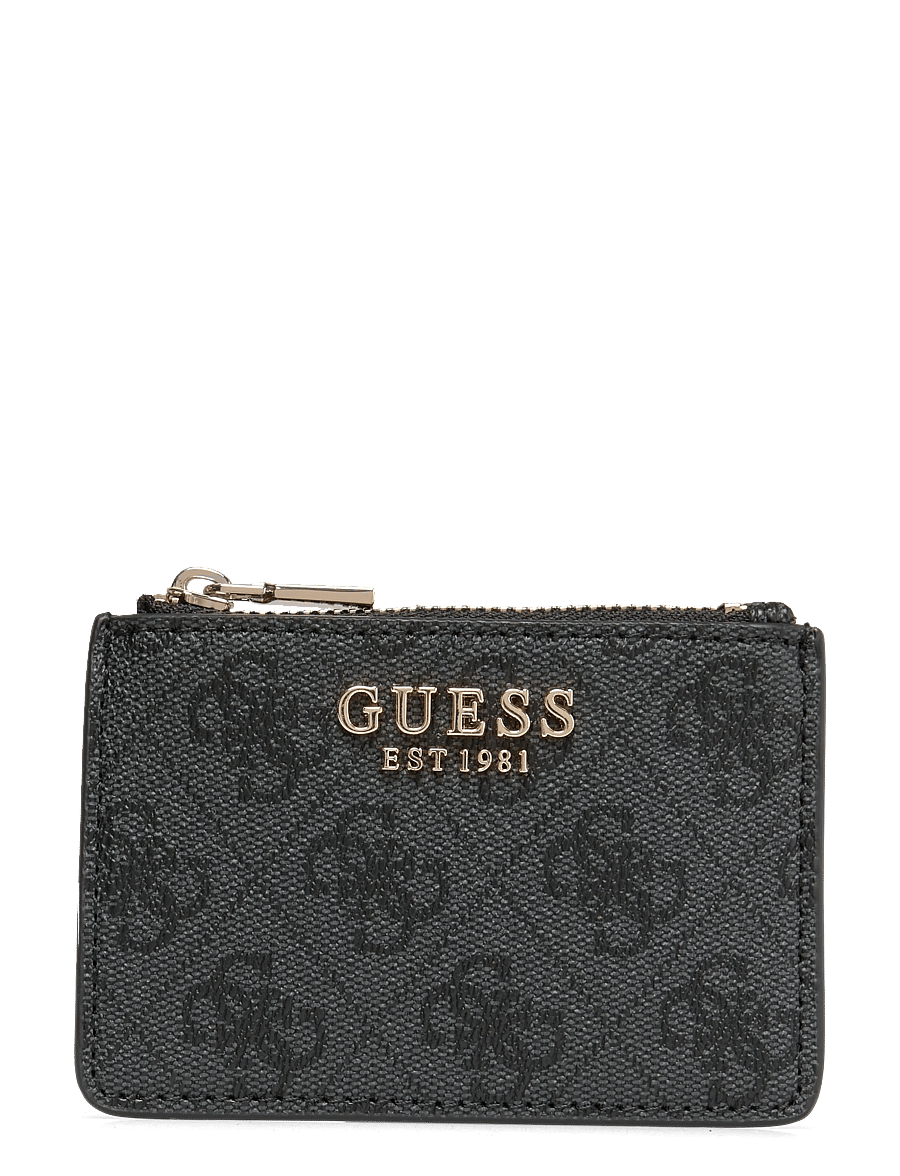GUESS - LAUREL II SLG CREDIT CARD CASE - kortholdere - coal logo - 0