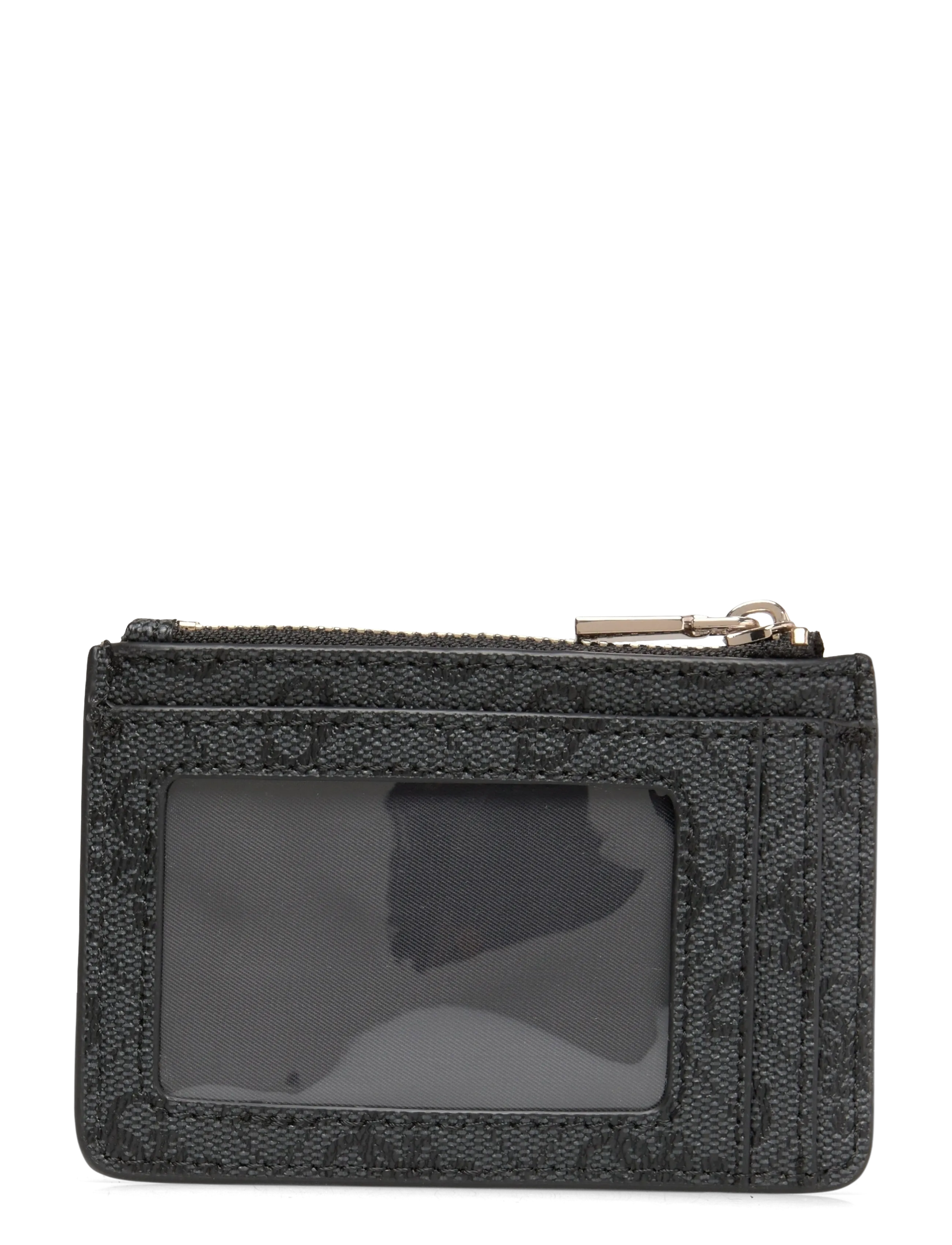 GUESS - LAUREL II SLG CREDIT CARD CASE - kortholdere - coal logo - 1