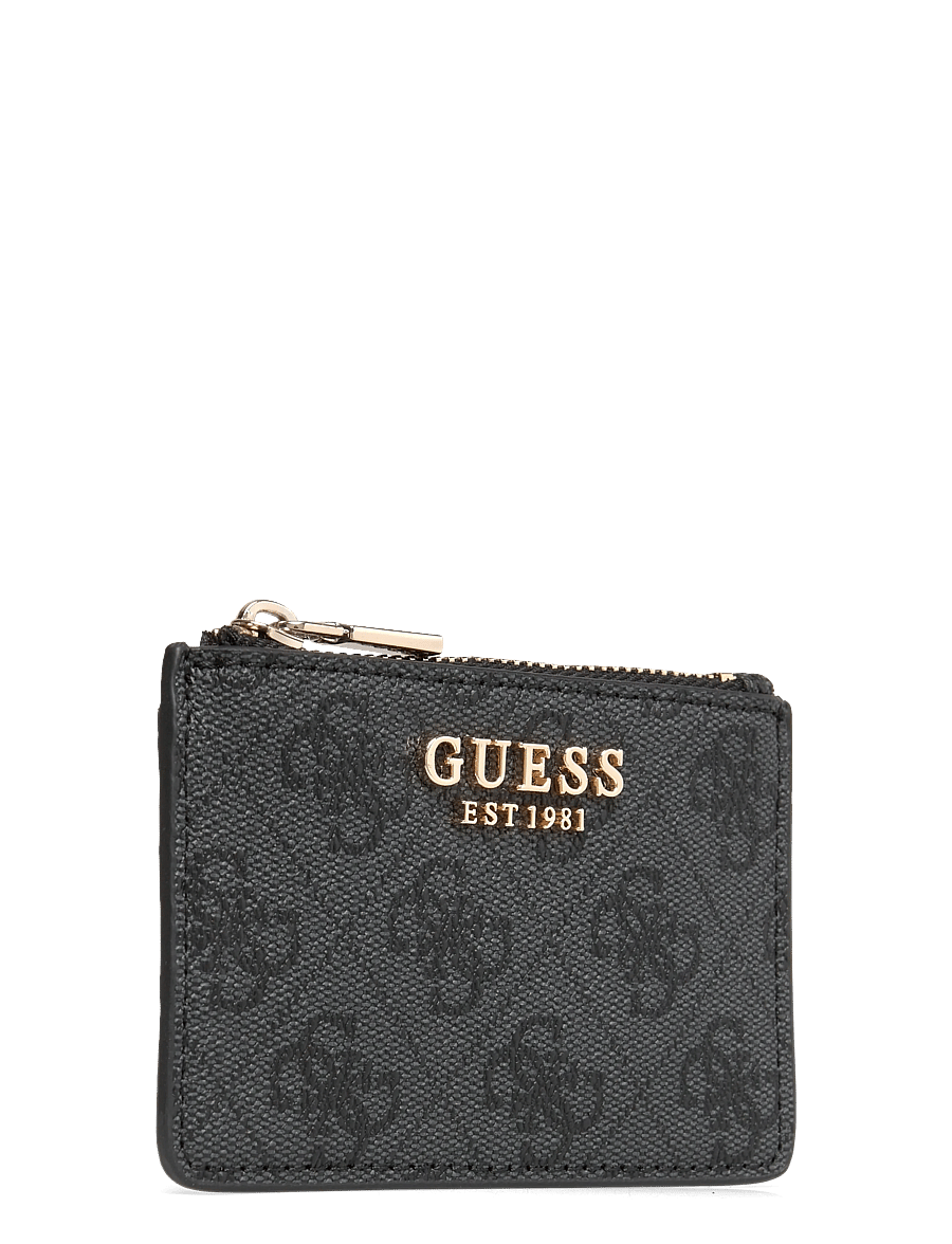 GUESS - LAUREL II SLG CREDIT CARD CASE - kortholdere - coal logo - 2