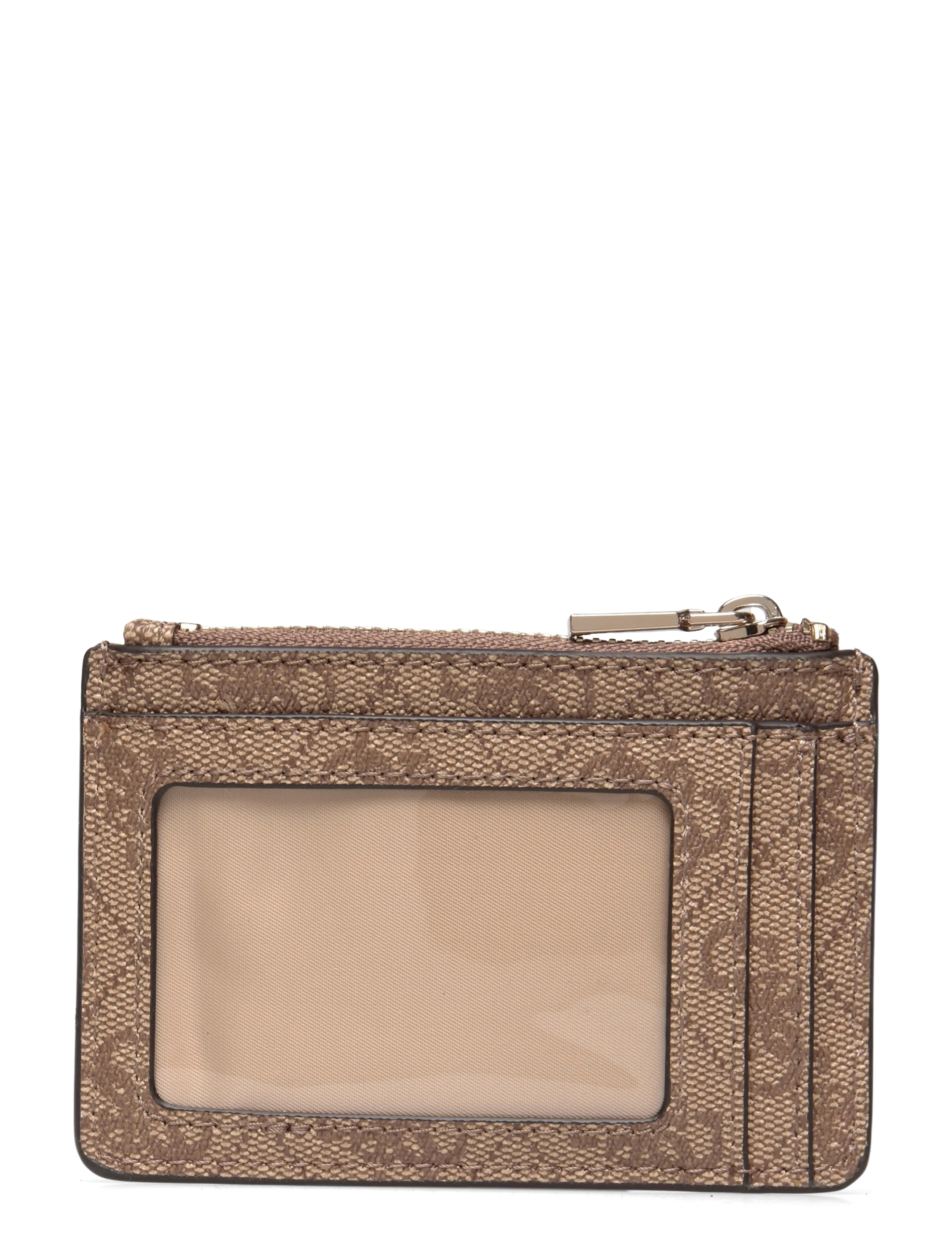 GUESS - LAUREL II SLG CREDIT CARD CASE - kortholdere - latte logo - 1