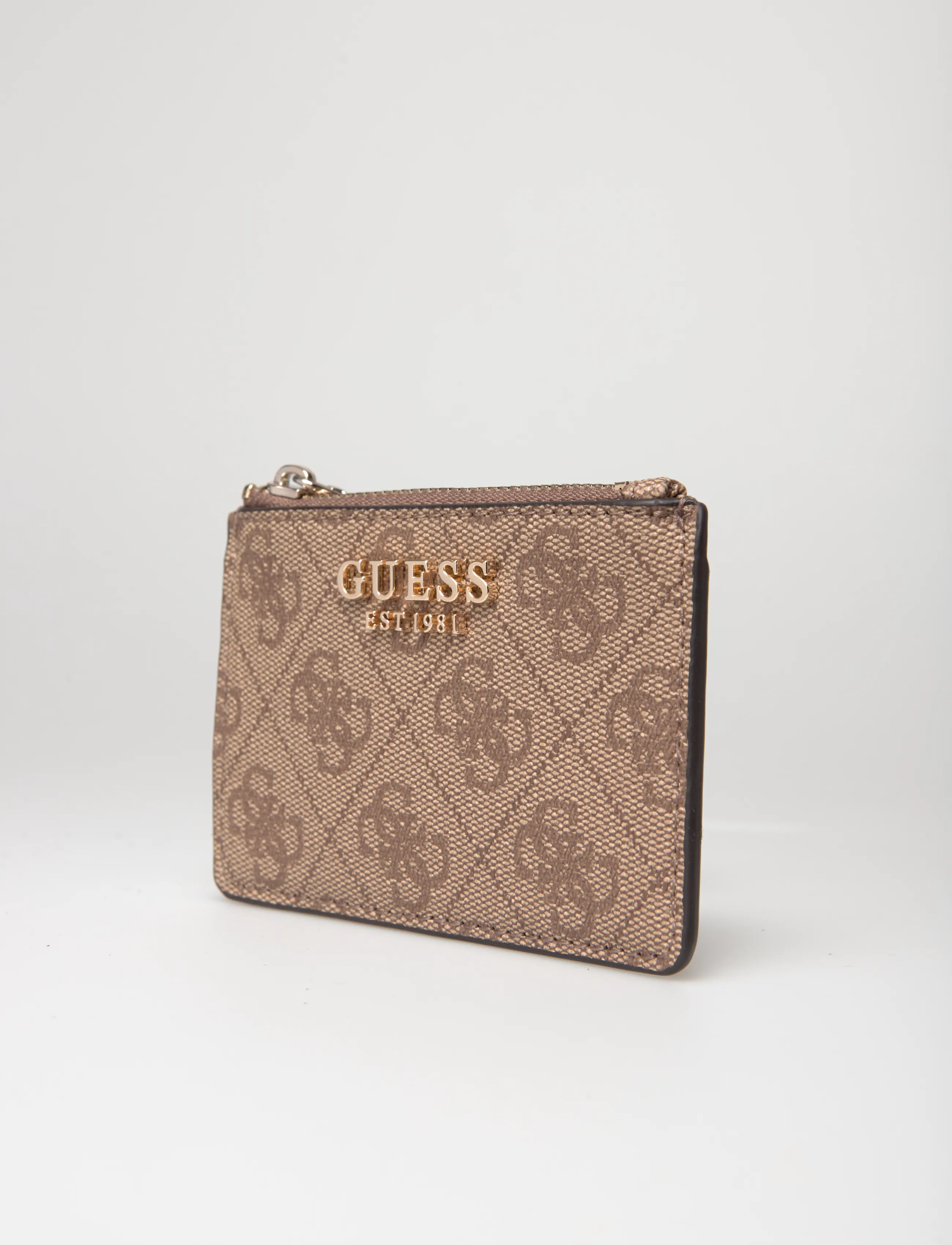 GUESS - LAUREL II SLG CREDIT CARD CASE - kortholdere - latte logo - 3