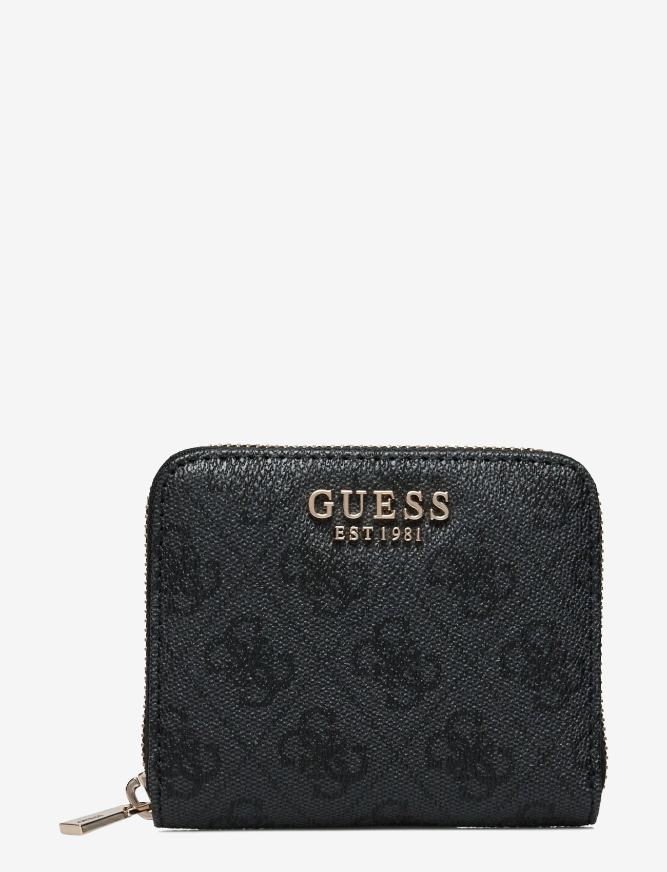 GUESS - LAUREL SLG SMALL ZIP AROUND - coal logo - 0