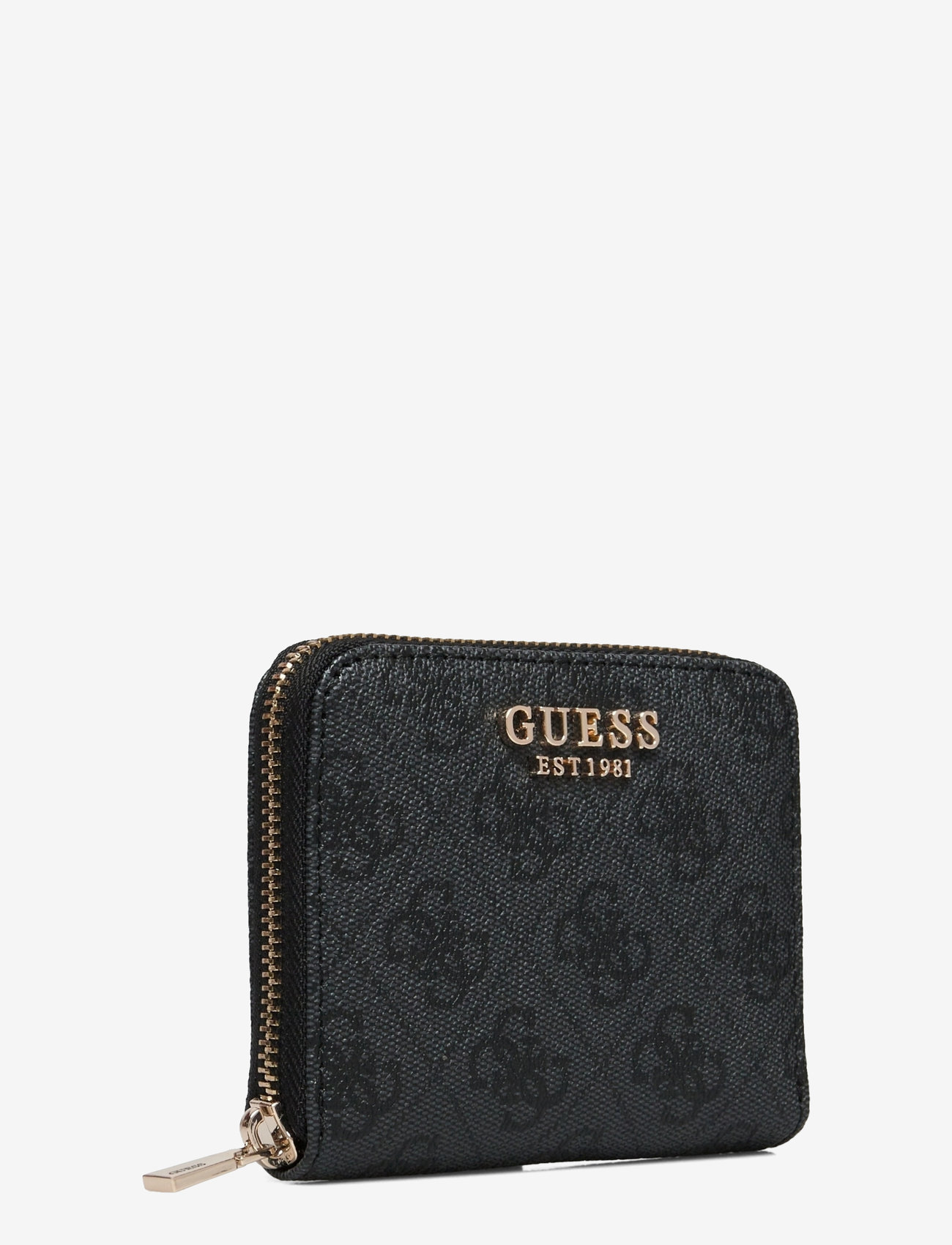 GUESS - LAUREL SLG SMALL ZIP AROUND - coal logo - 2