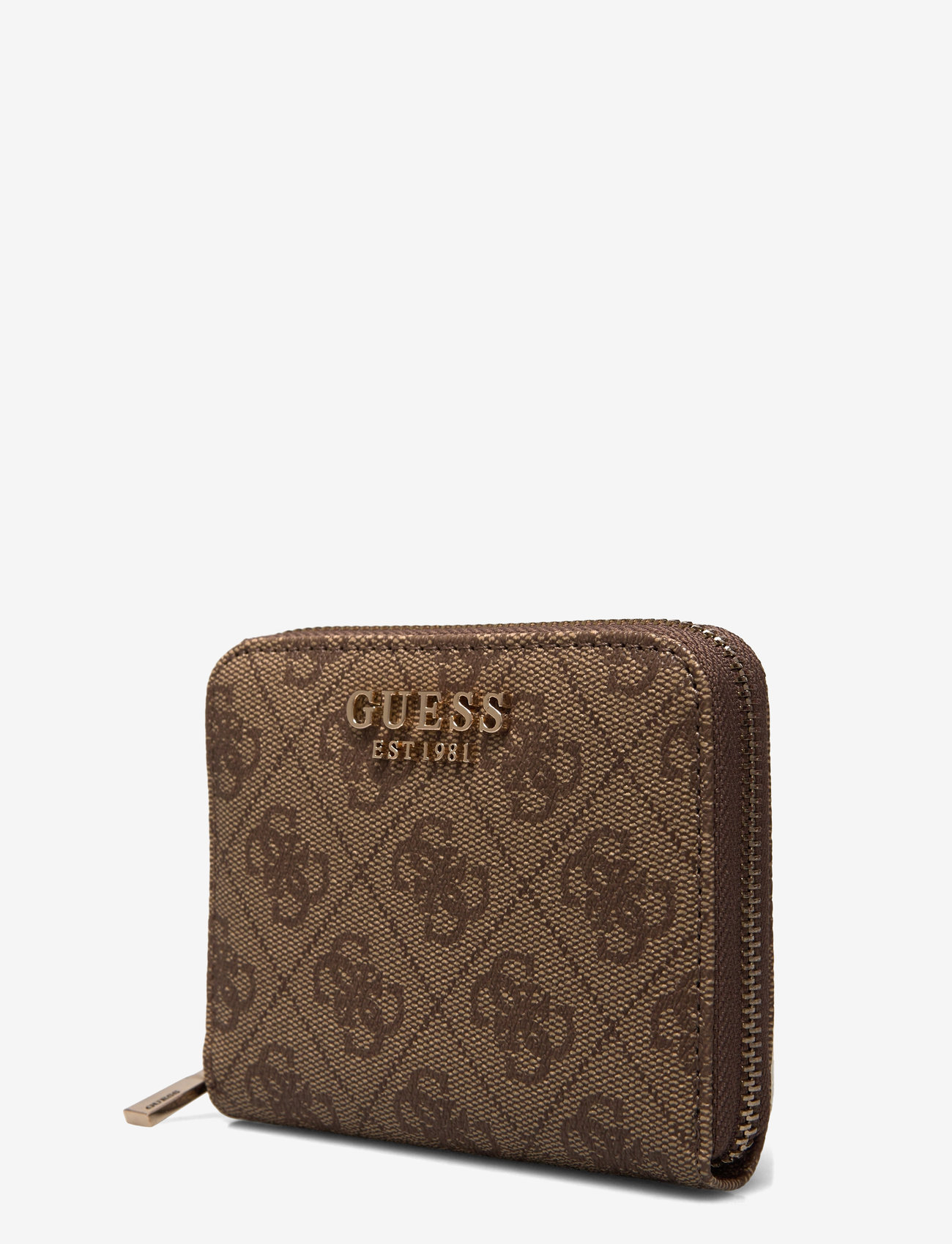 GUESS - LAUREL SLG SMALL ZIP AROUND - latte logo - 3