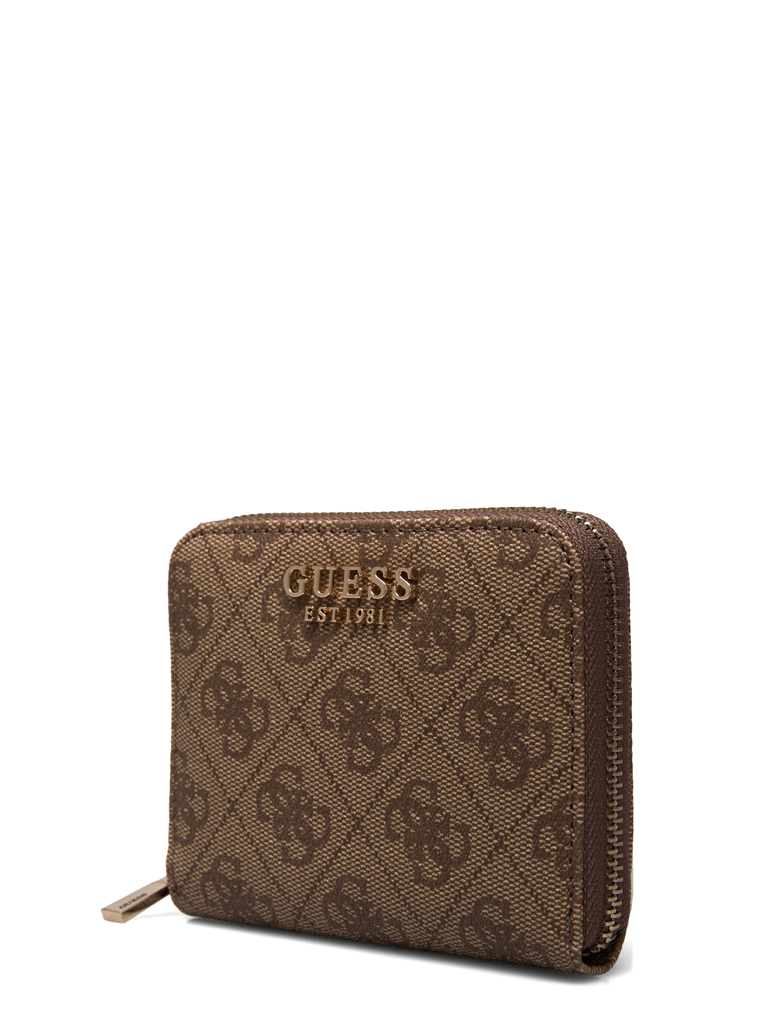 GUESS - LAUREL SLG SMALL ZIP AROUND - latte logo - 3