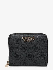 GUESS - LAUREL SLG SMALL ZIP AROUND - lowest prices - coal logo - 0
