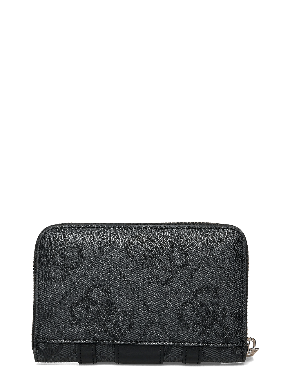 Portefeuille GUESS Erenia SLG Medium Zip Around - Couleur Coal Logo - Format Compact Avec Plusieurs Compartiments Cartes/billets