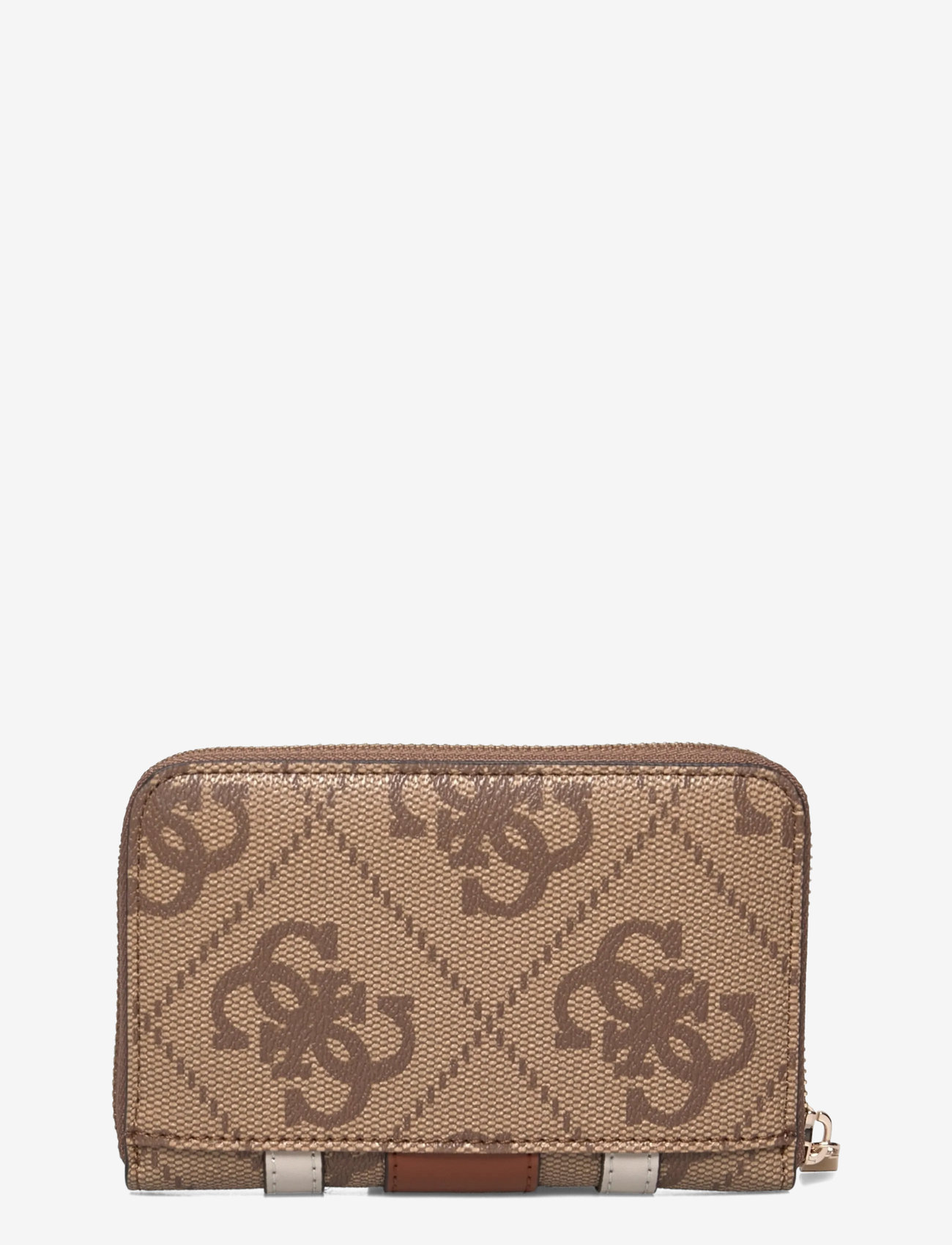 GUESS - ERENIA SLG MEDIUM ZIP AROUND - naised - latte logo - 1