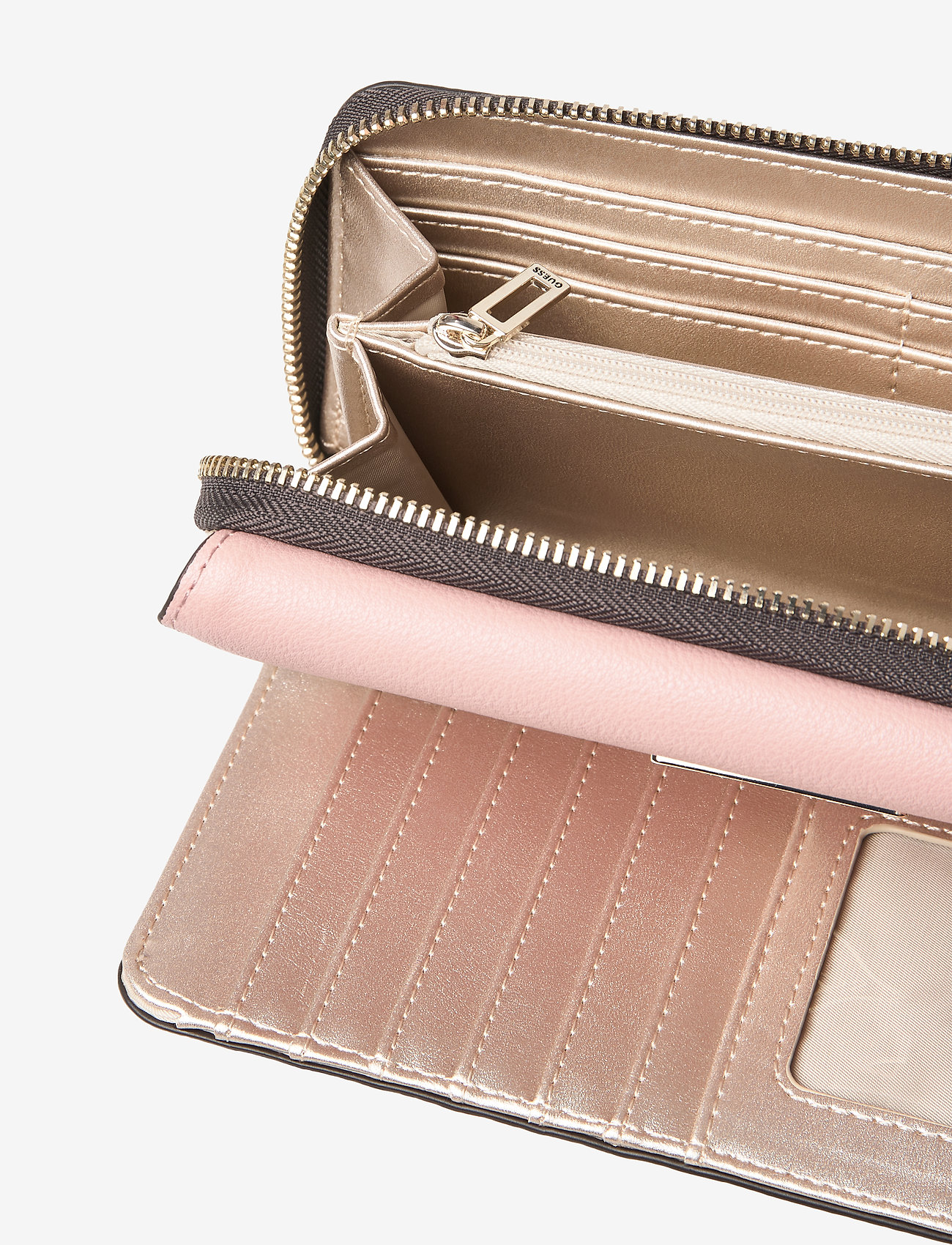 GUESS - MADDY SLG LRG CLUTCH ORGANIZER - brown/blush - 4