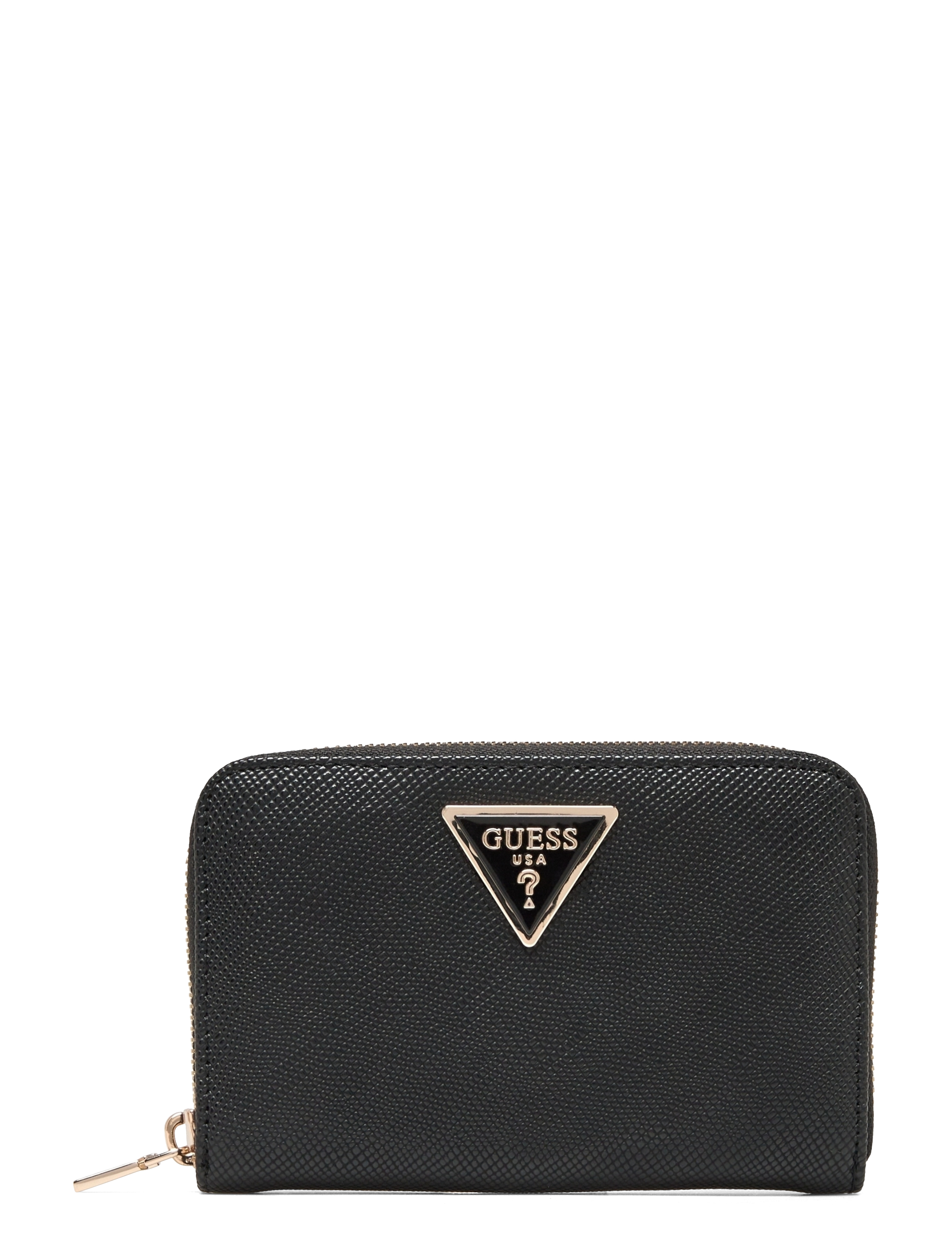GUESS LAUREL SLG MEDIUM ZIP AROUND -  - BLACK / black