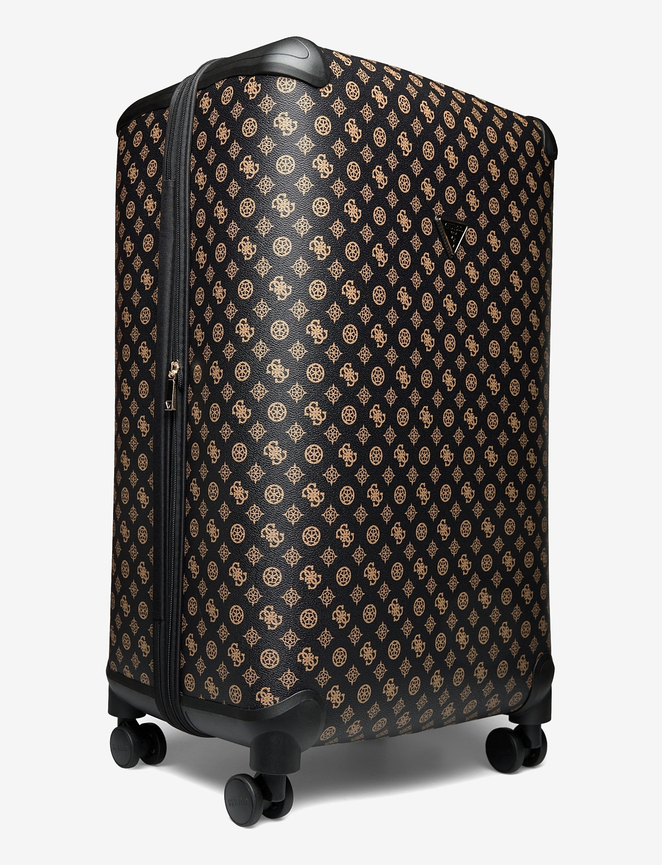 GUESS Wilder 28 IN 8-WHEELER Trolley Nero: Valigia Espandibile Con Ruote, 103L, Serratura TSA
