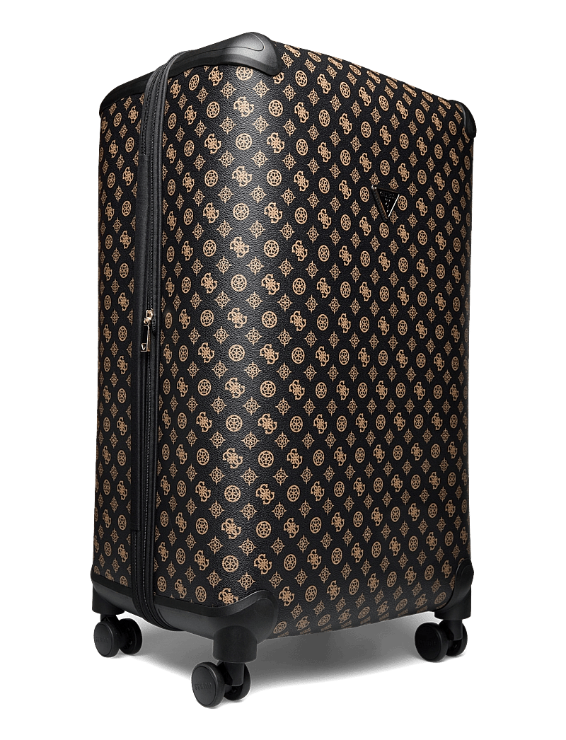 GUESS Wilder 28 IN 8-WHEELER Trolley Nero: Valigia Espandibile Con Ruote, 103L, Serratura TSA