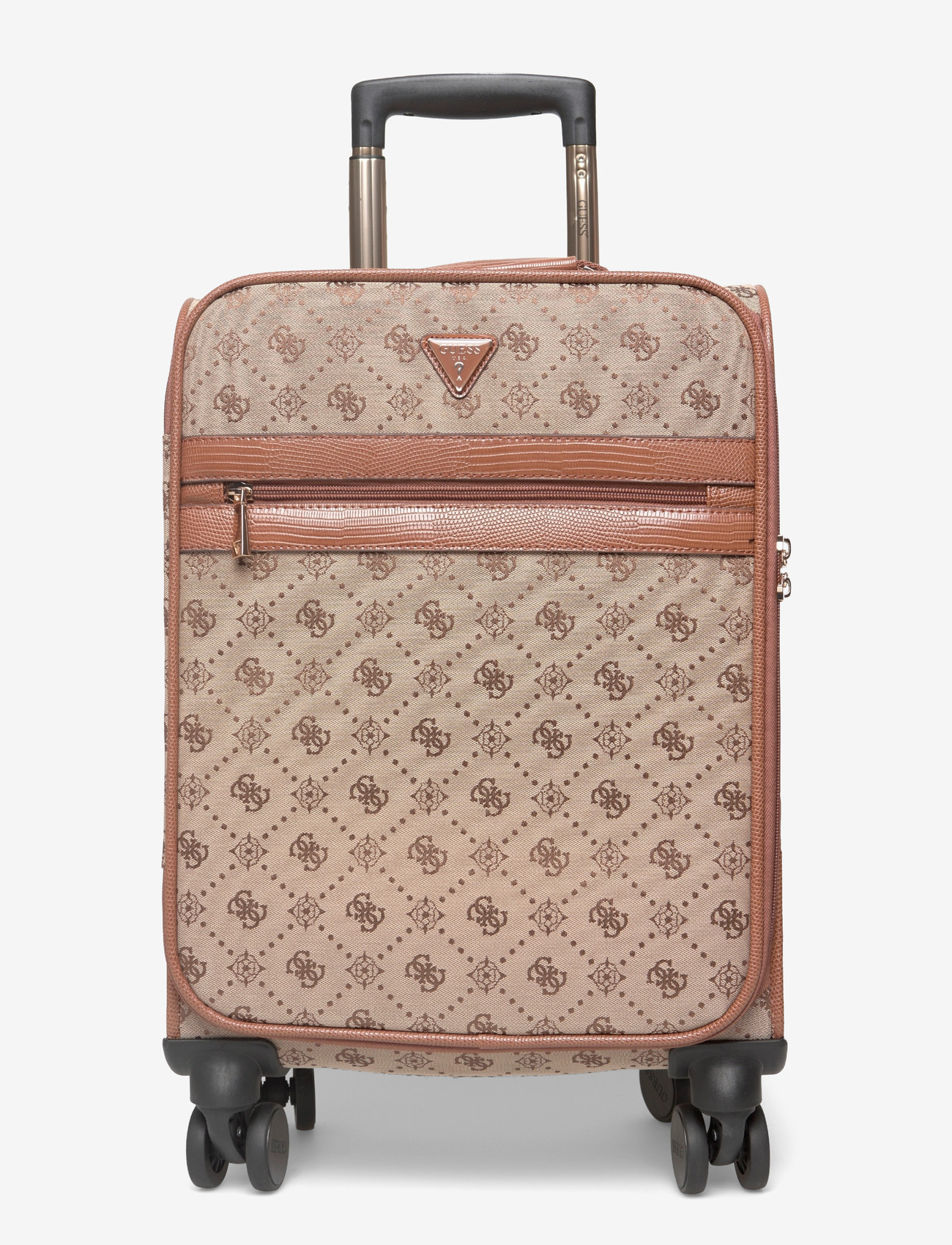 GUESS - MELINDA LOGO 18 IN 8-WHEELER - resväskor - latte logo - 0