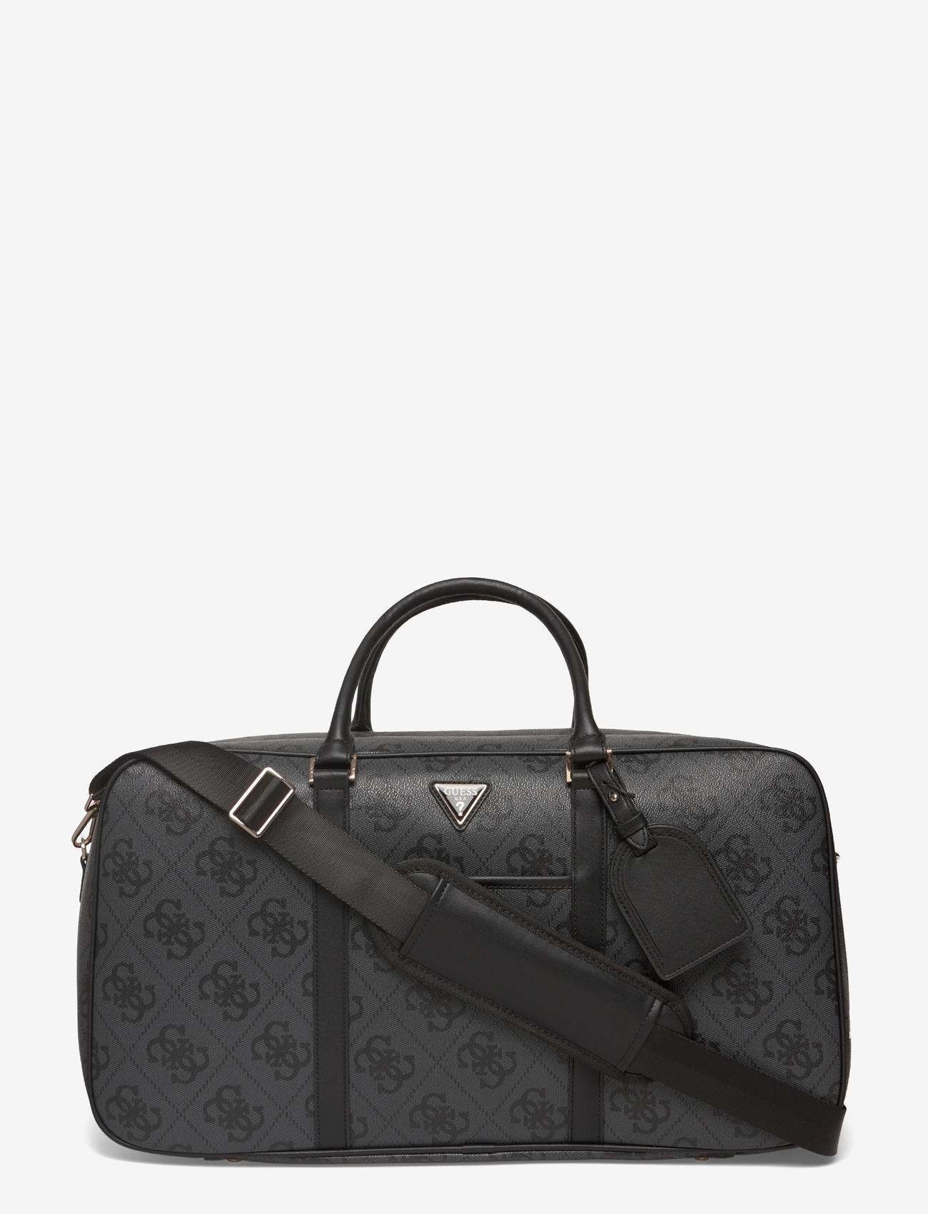 GUESS - BERTA WEEKENDER DUFFLE - weekend bags - coal logo - 0