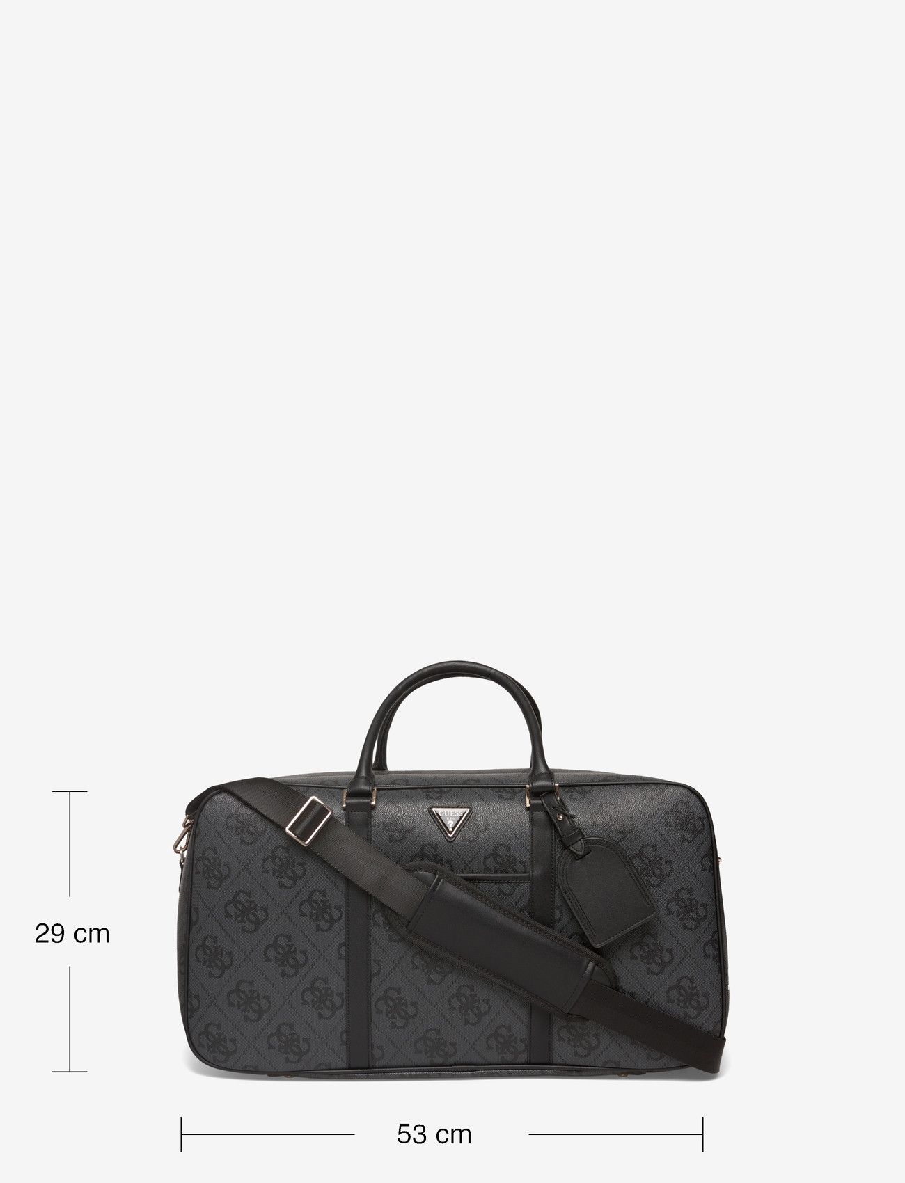 GUESS - BERTA WEEKENDER DUFFLE - weekend bags - coal logo - 3