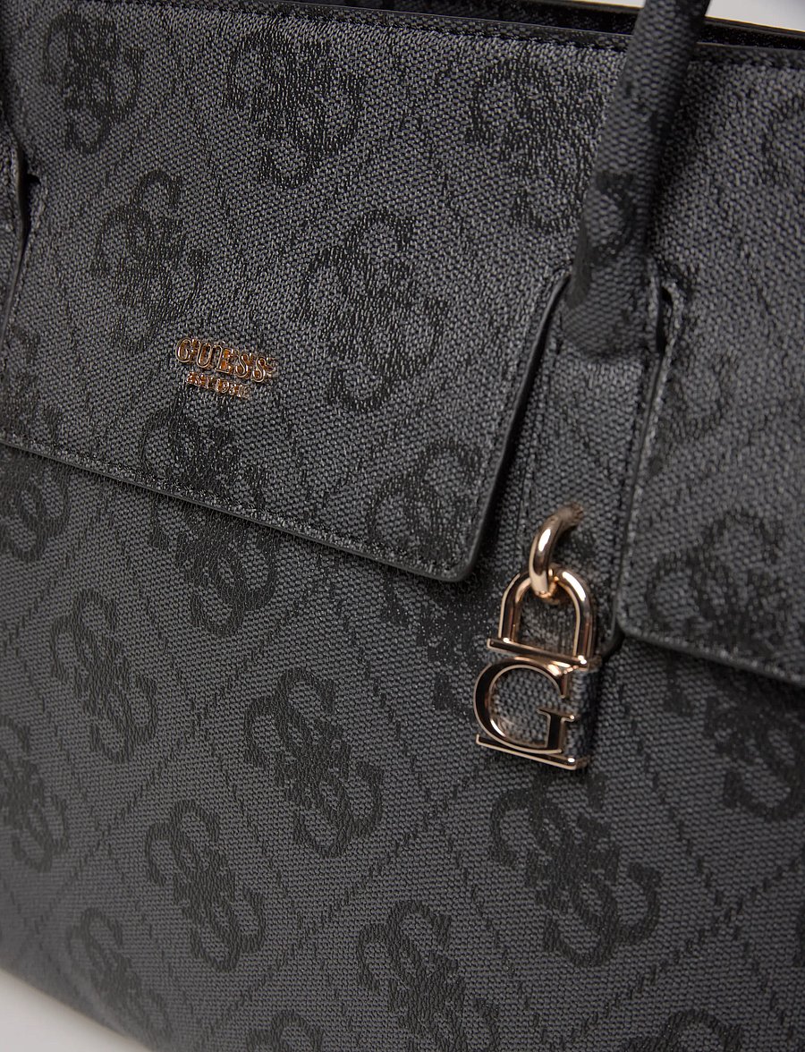 GUESS - KIERA TOTE - kandekotid - coal logo - 2
