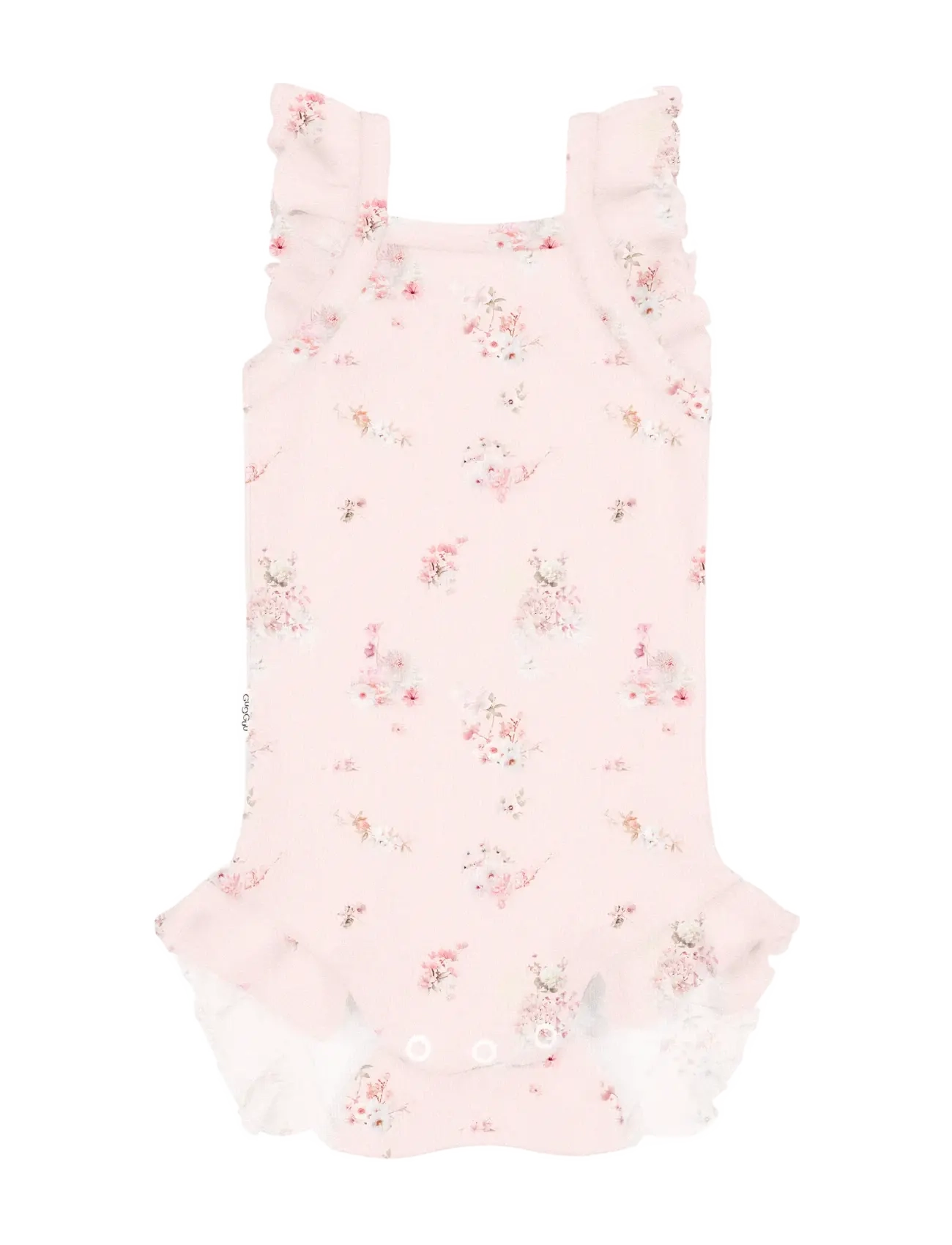 Gugguu Baby Print Rib Romper - Riided - TINYJOY DELICACY / pink/rose