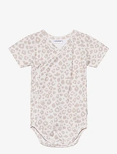 Baby Print T-shirt Wrap Bodysuit, Gugguu