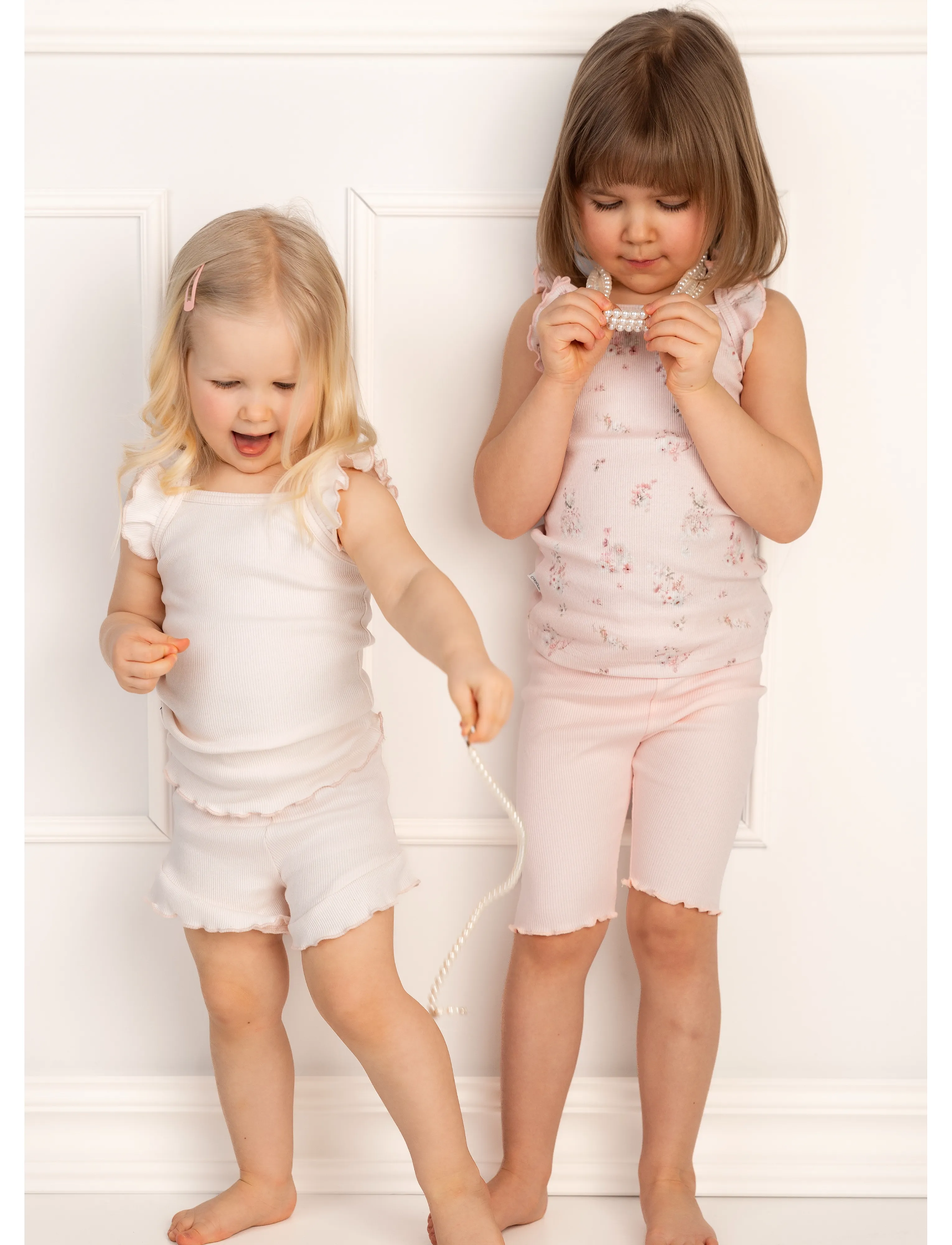 Gugguu - Classic Rib Biker Shorts - delicacy - 2
