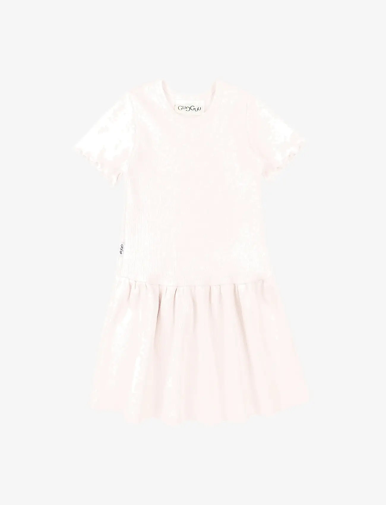 Gugguu - Classic Rib Short Sleeve Dress - kurzärmelige babykleider - delicacy - 0