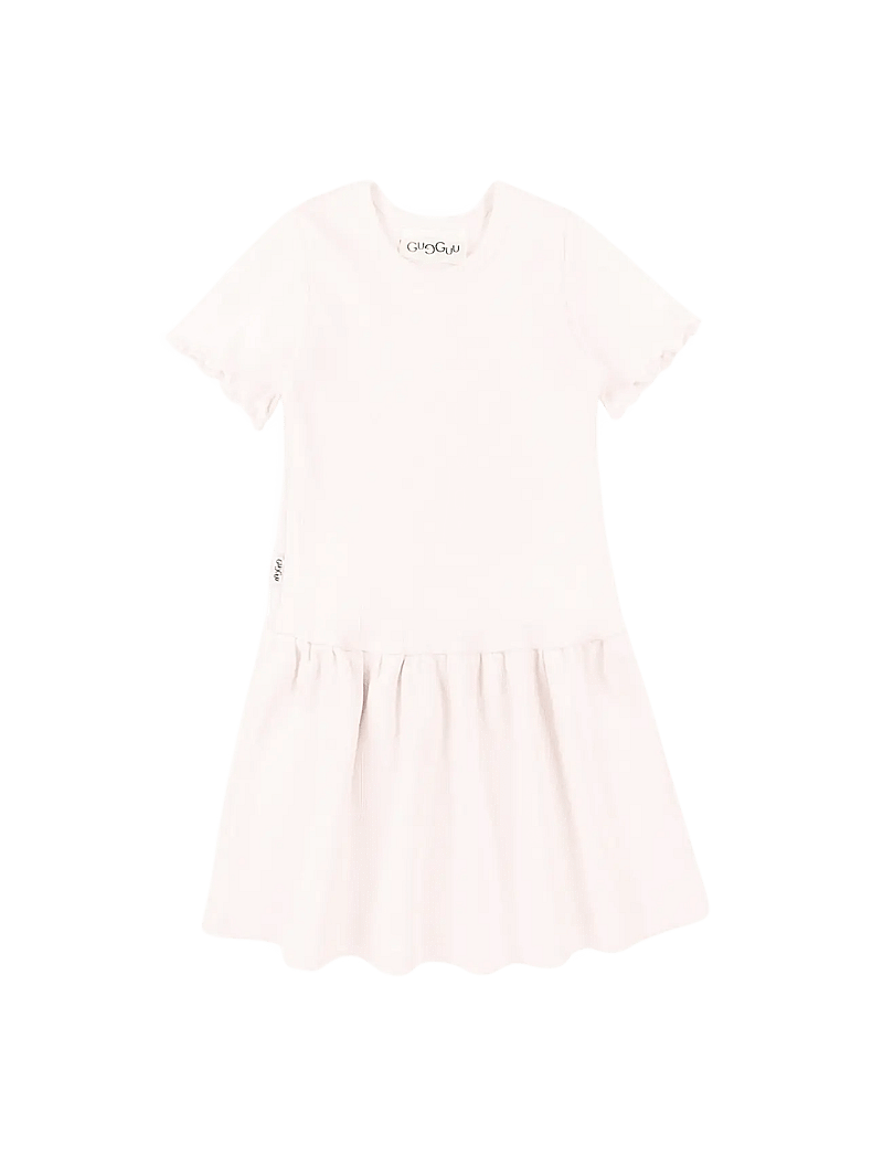 Gugguu - Classic Rib Short Sleeve Dress - kurzärmelige babykleider - delicacy - 0